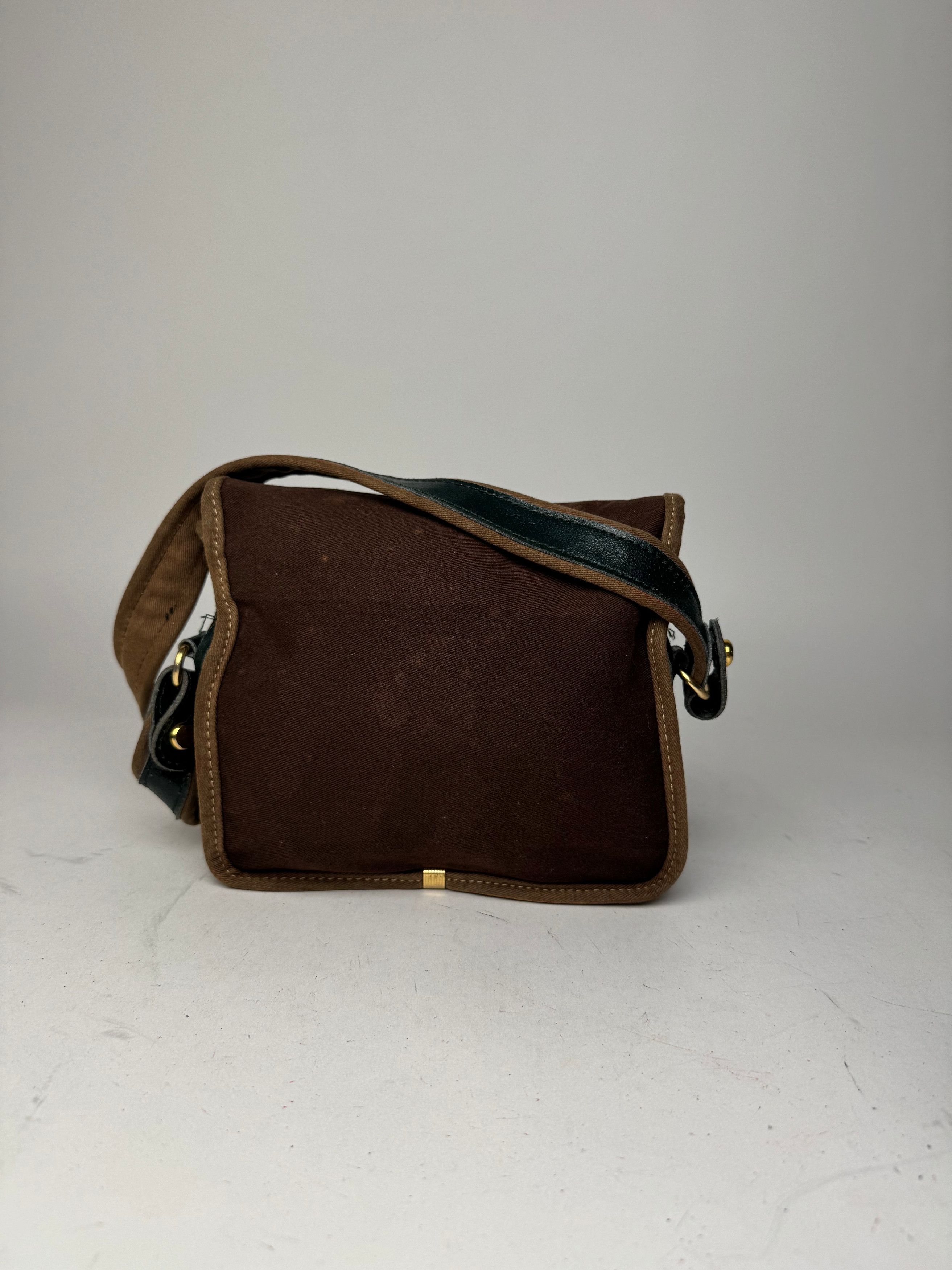 Loewe Vintage Madrid Canvas Leather bag green Brown Size ONE SIZE - 2 Thumbnail