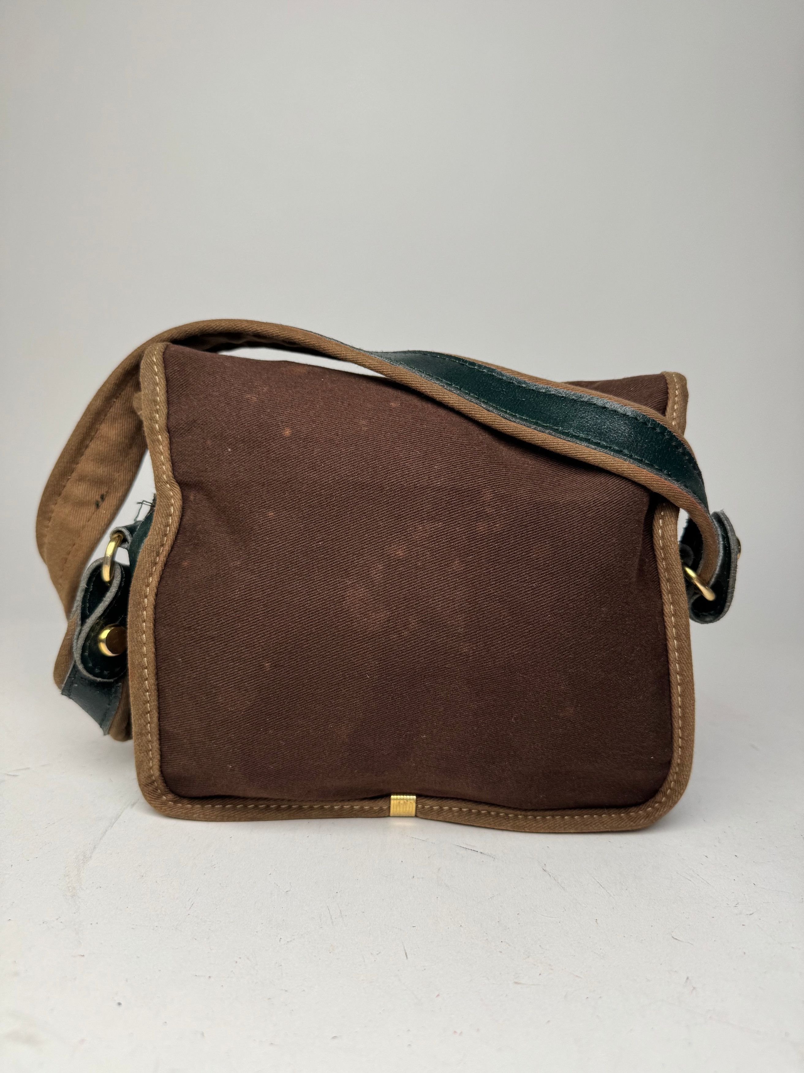 Loewe Vintage Madrid Canvas Leather bag green Brown Size ONE SIZE - 9 Thumbnail