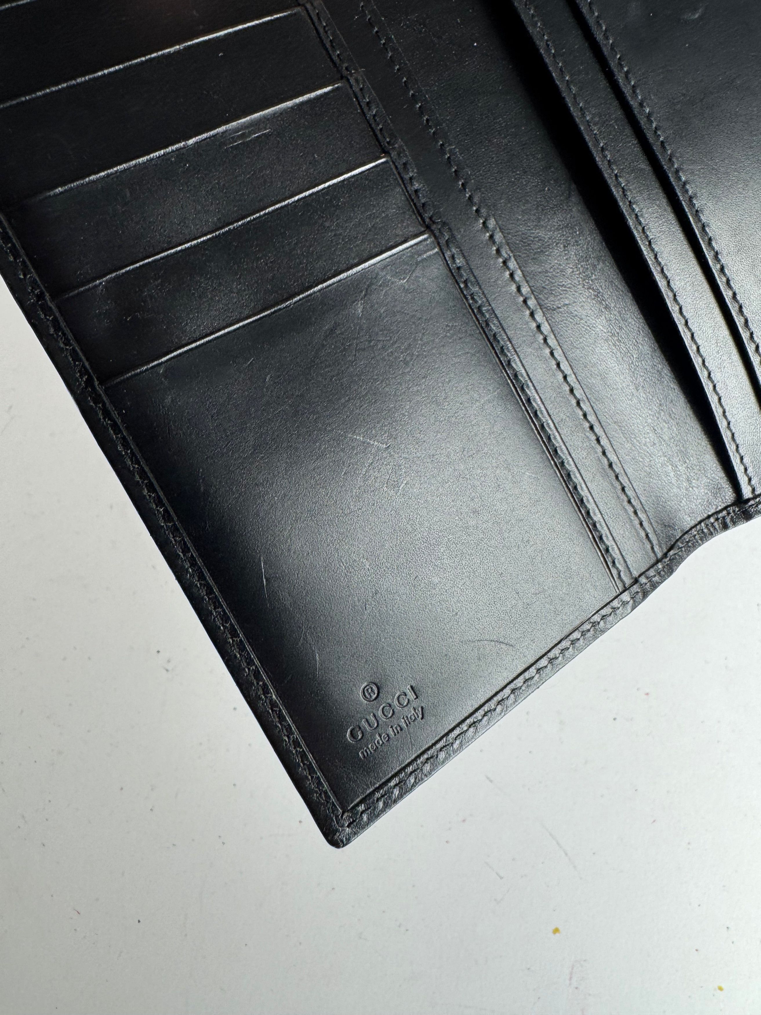 Gucci Vintage Leather Wallet Black Size ONE SIZE - 8 Thumbnail