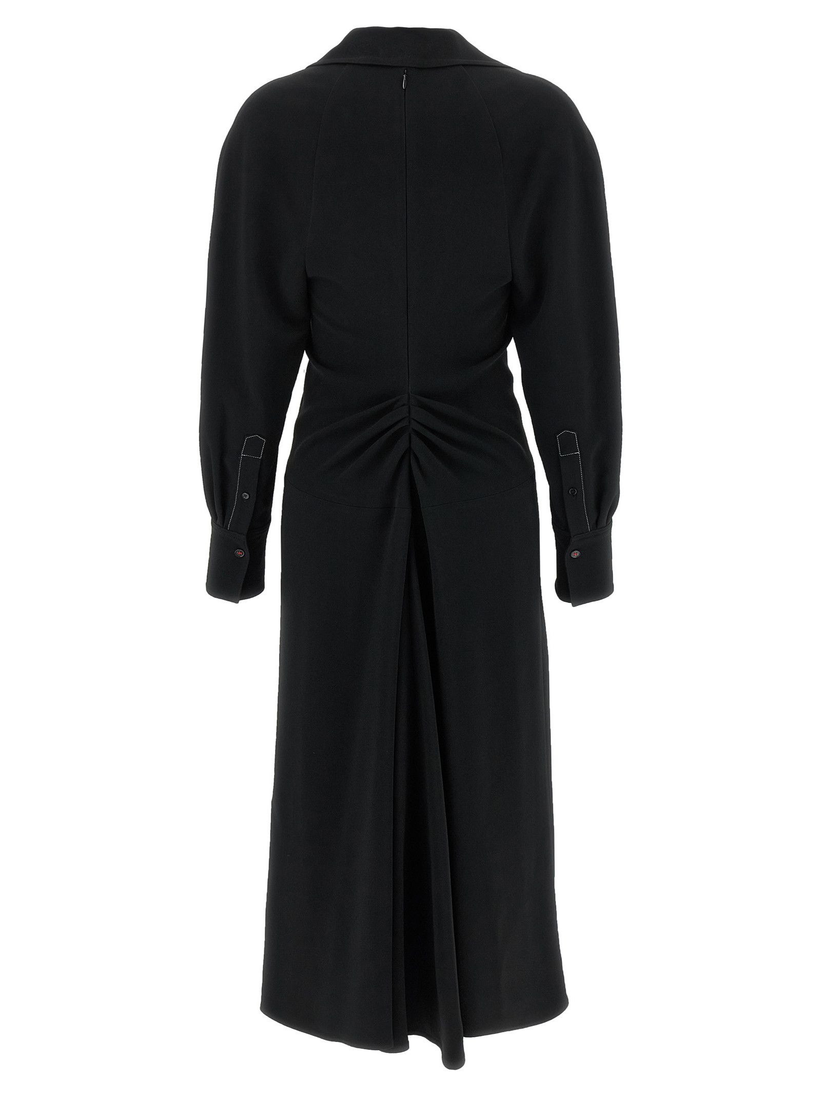 Victoria Beckham 'Long Sleeve Polo Collar Midi' dress Size XS / US 0-2 / IT 36-38 - 2 Thumbnail