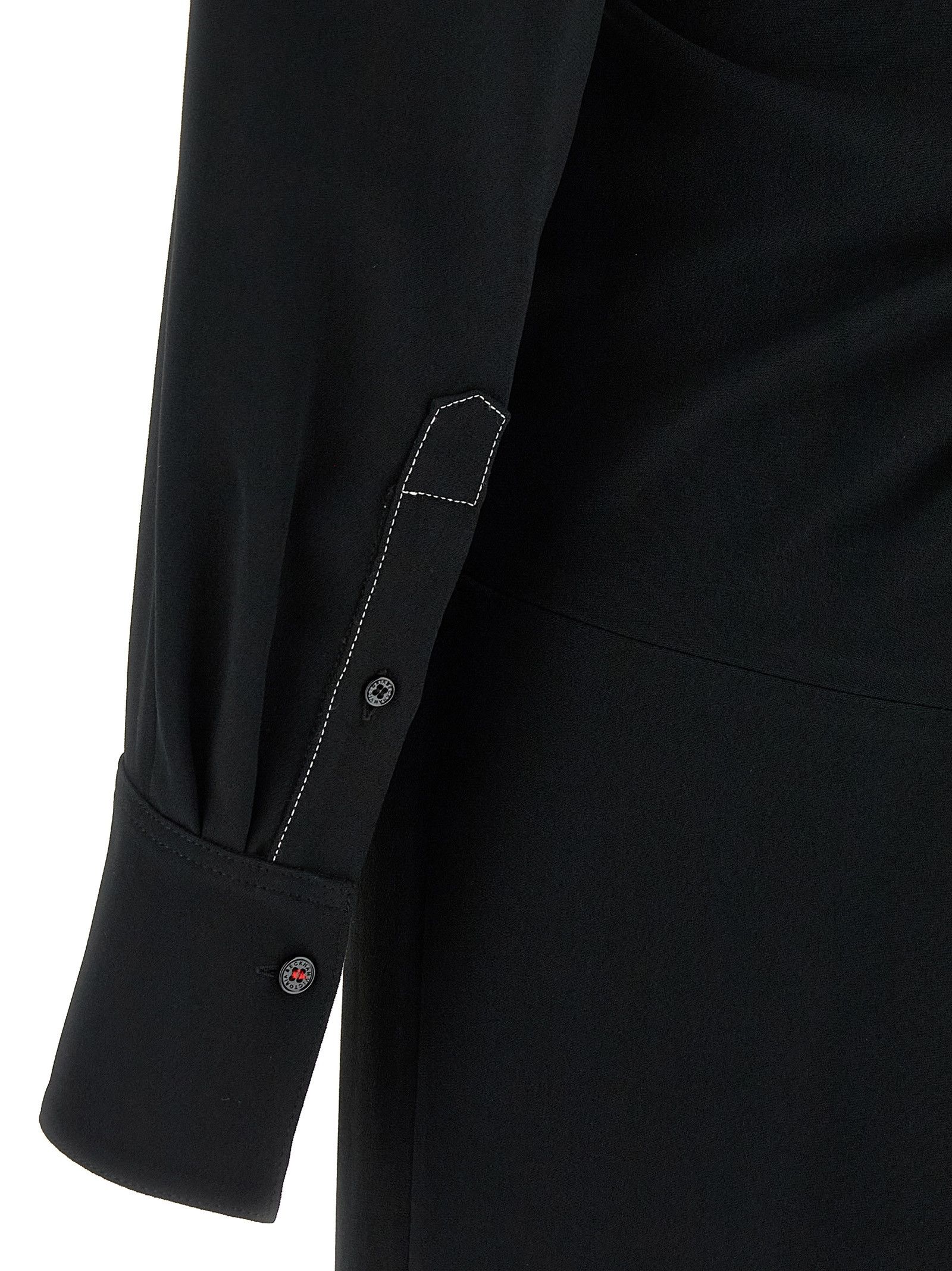 Victoria Beckham 'Long Sleeve Polo Collar Midi' dress Size XS / US 0-2 / IT 36-38 - 4 Thumbnail