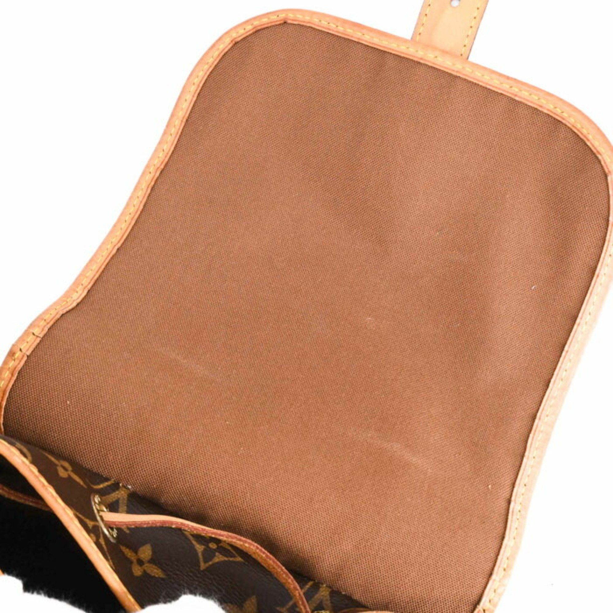 Louis Vuitton LOUIS VUITTON Sac Ado Bosphor Monogram Backpack, Brown Leather, M40107 Size ONE SIZE - 19 Thumbnail