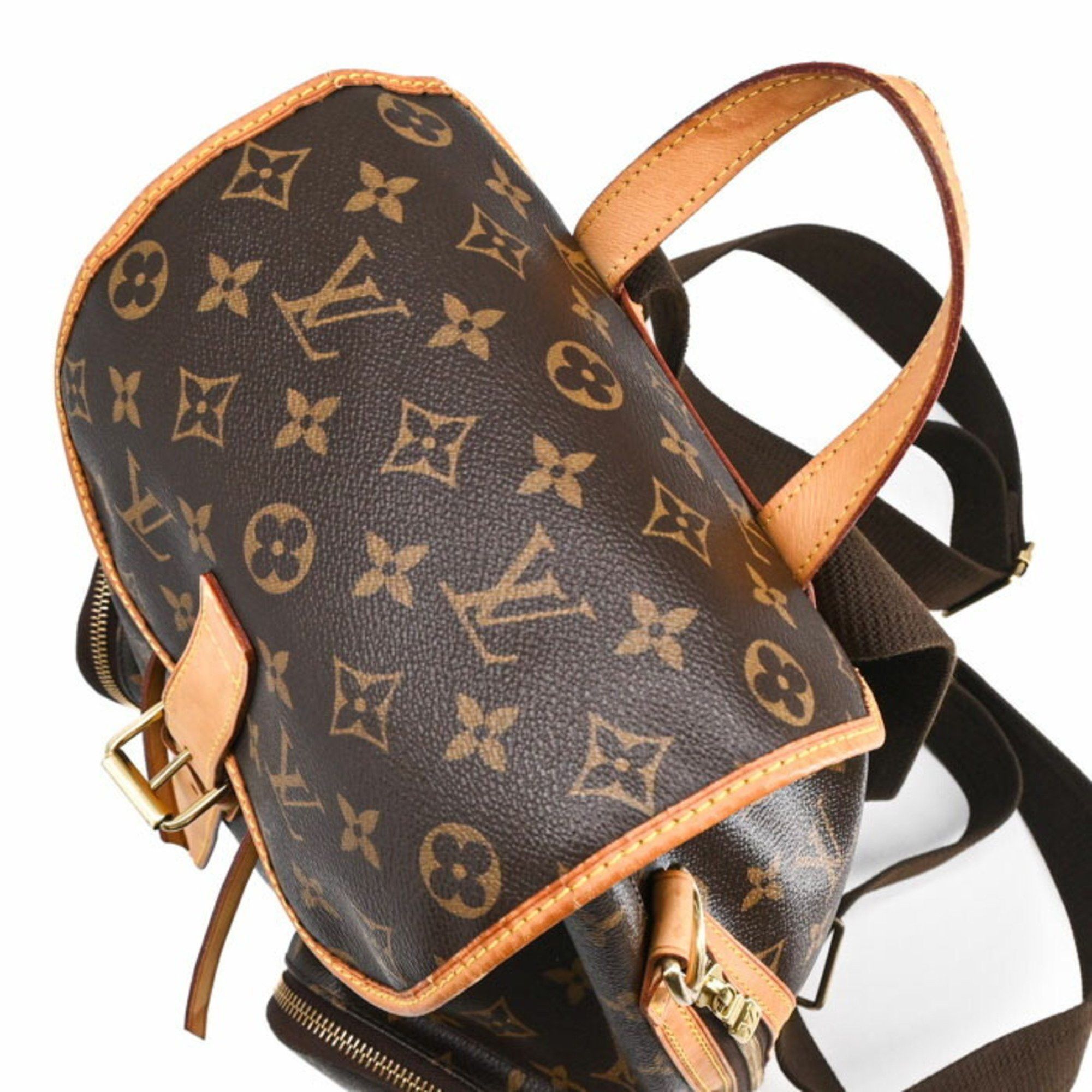 Louis Vuitton LOUIS VUITTON Sac Ado Bosphor Monogram Backpack, Brown Leather, M40107 Size ONE SIZE - 6 Thumbnail