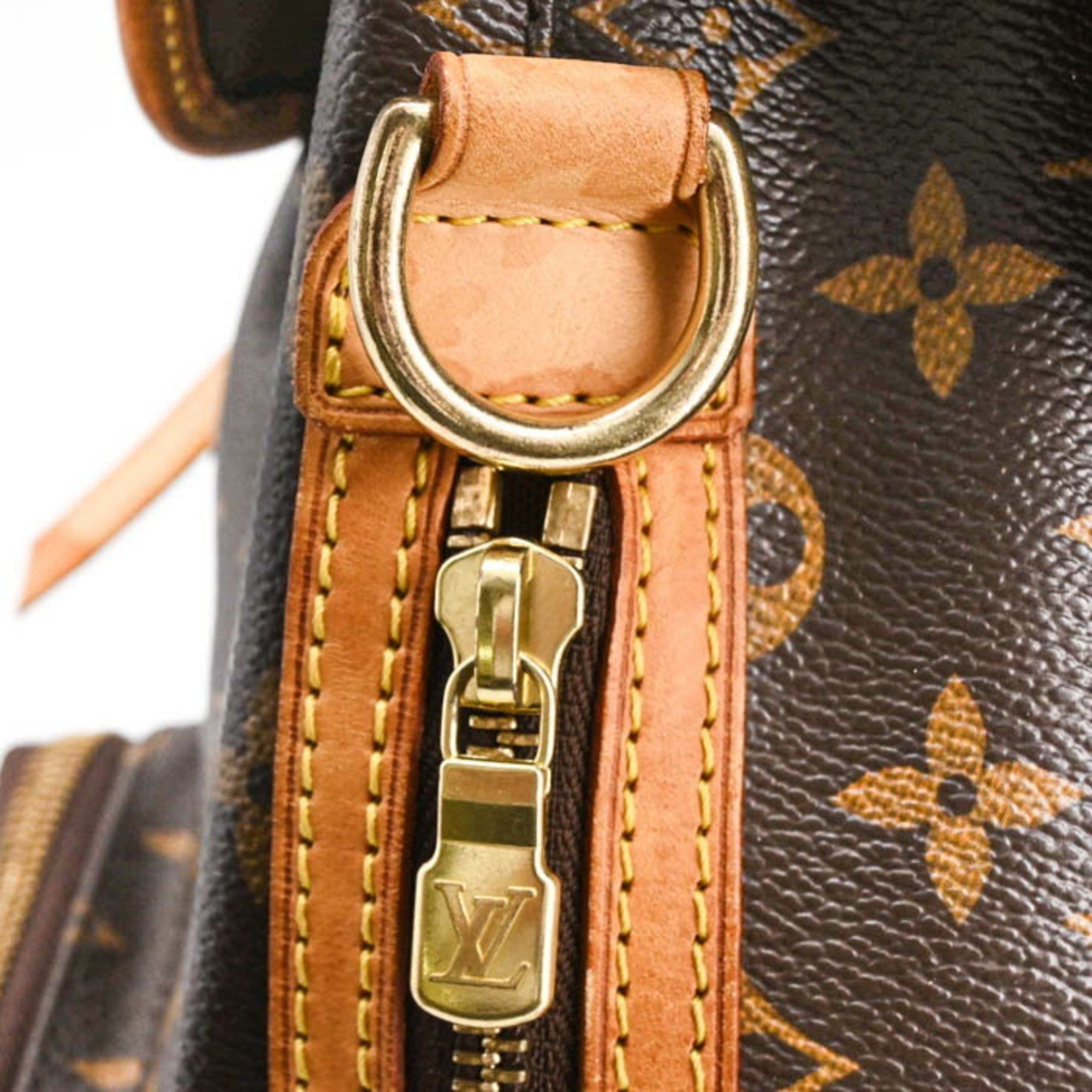 Louis Vuitton LOUIS VUITTON Sac Ado Bosphor Monogram Backpack, Brown Leather, M40107 Size ONE SIZE - 7 Thumbnail