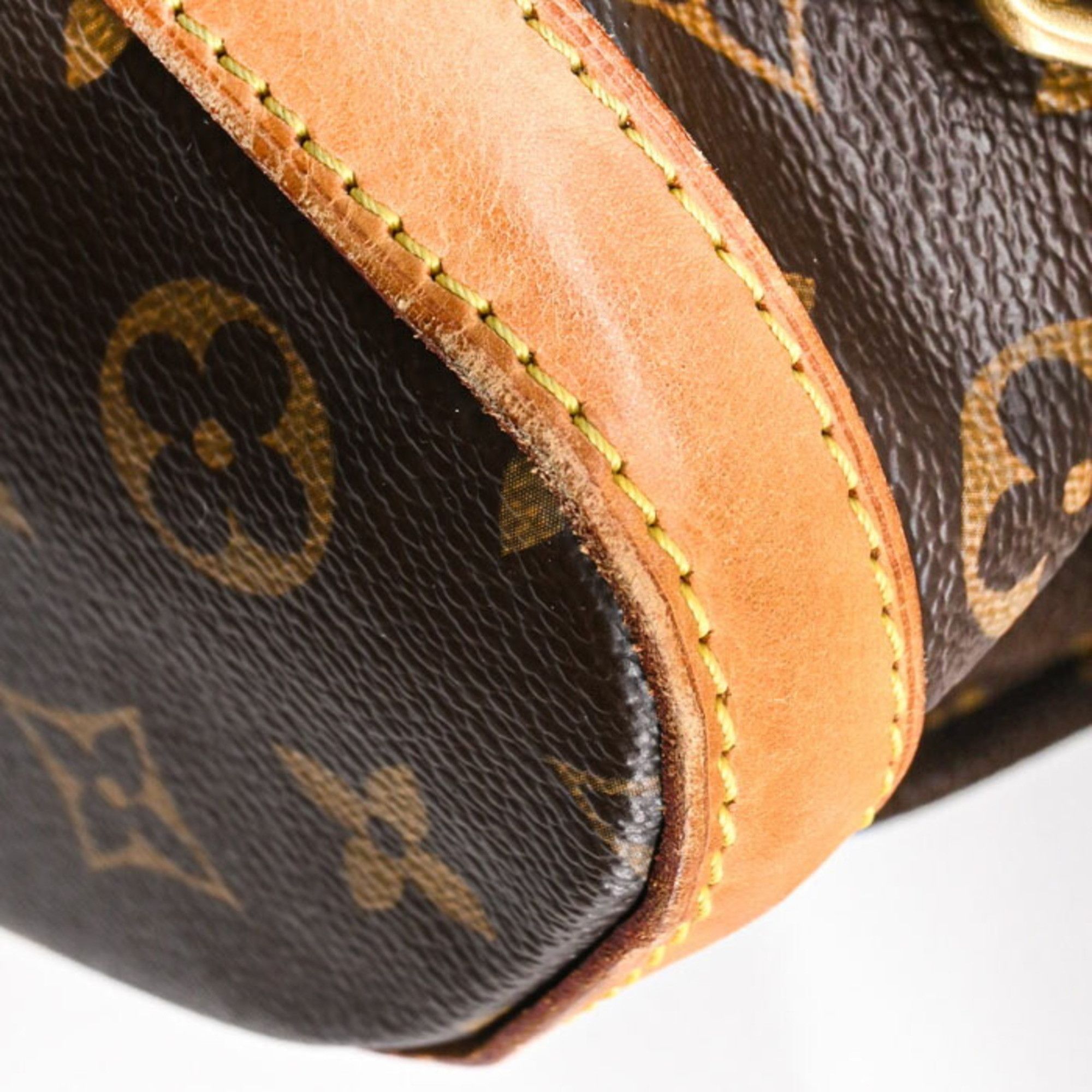 Louis Vuitton LOUIS VUITTON Sac Ado Bosphor Monogram Backpack, Brown Leather, M40107 Size ONE SIZE - 14 Thumbnail