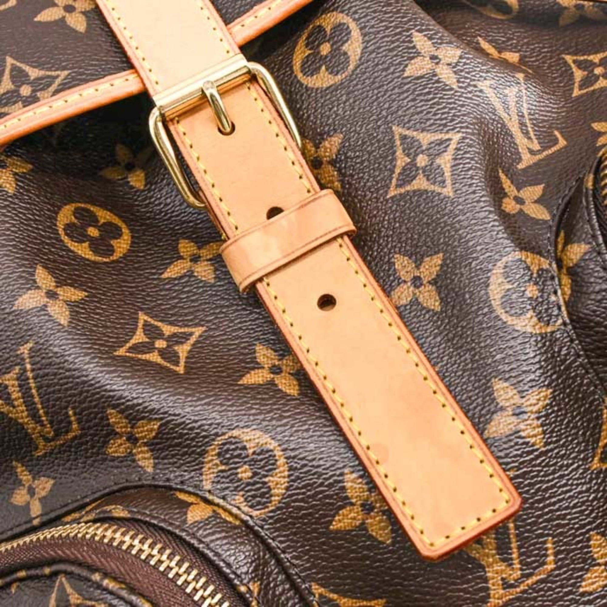Louis Vuitton LOUIS VUITTON Sac Ado Bosphor Monogram Backpack, Brown Leather, M40107 Size ONE SIZE - 12 Thumbnail