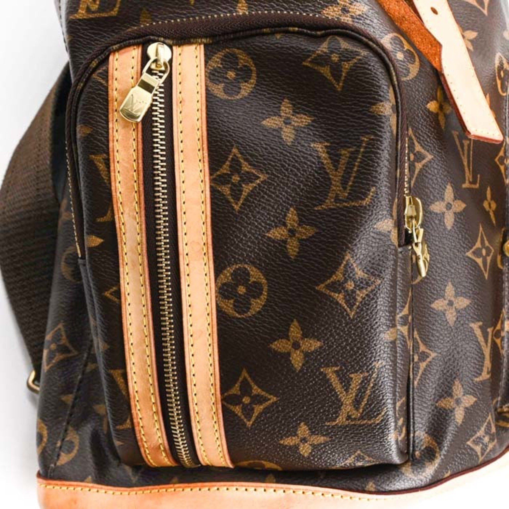 Louis Vuitton LOUIS VUITTON Sac Ado Bosphor Monogram Backpack, Brown Leather, M40107 Size ONE SIZE - 8 Thumbnail