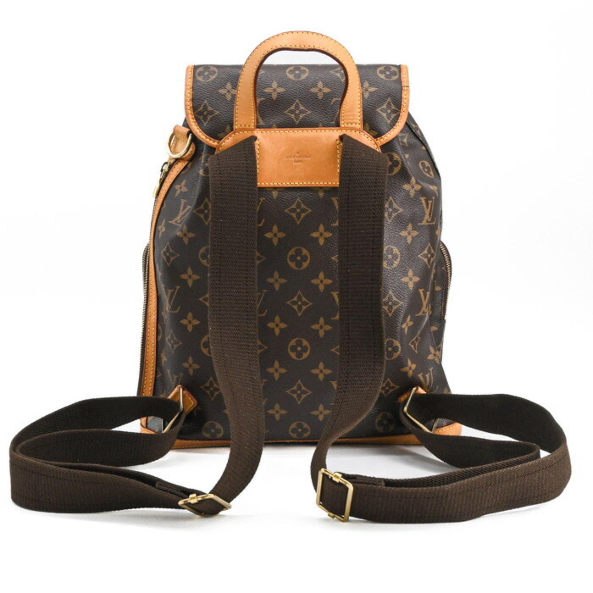 Louis Vuitton LOUIS VUITTON Sac Ado Bosphor Monogram Backpack, Brown Leather, M40107 Size ONE SIZE - 2 Thumbnail