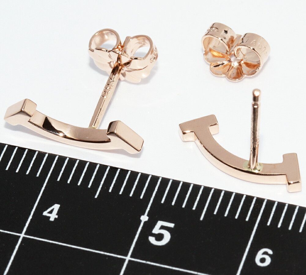 Tiffany & Co. Tiffany & Co. Tiffany & Co. T Smile K18PG Earrings Metal Earrings DUTY FREE for USA Size ONE SIZE - 4 Thumbnail