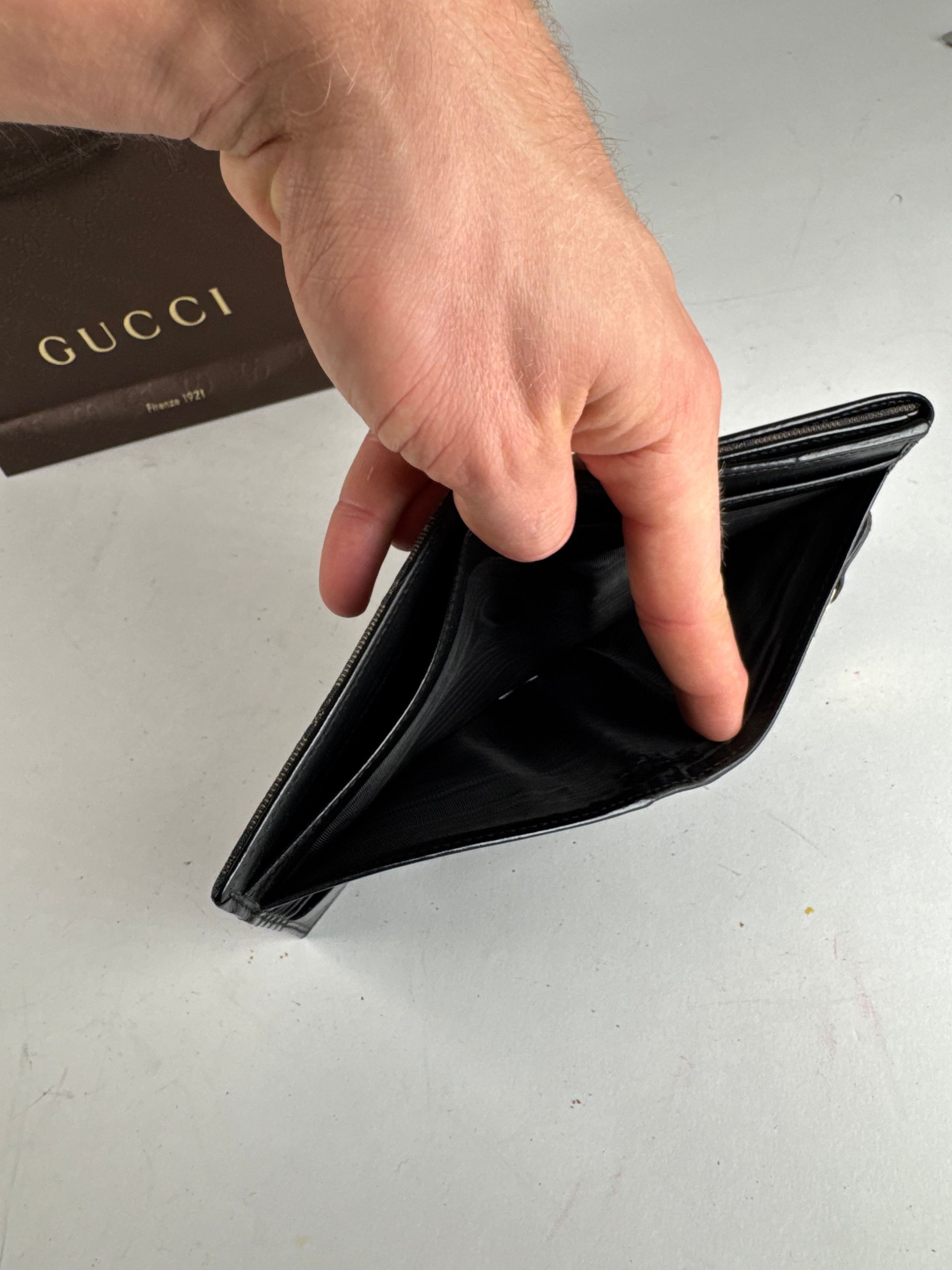Gucci Vintage Jackie Monogram Wallet black brown Size ONE SIZE - 5 Thumbnail