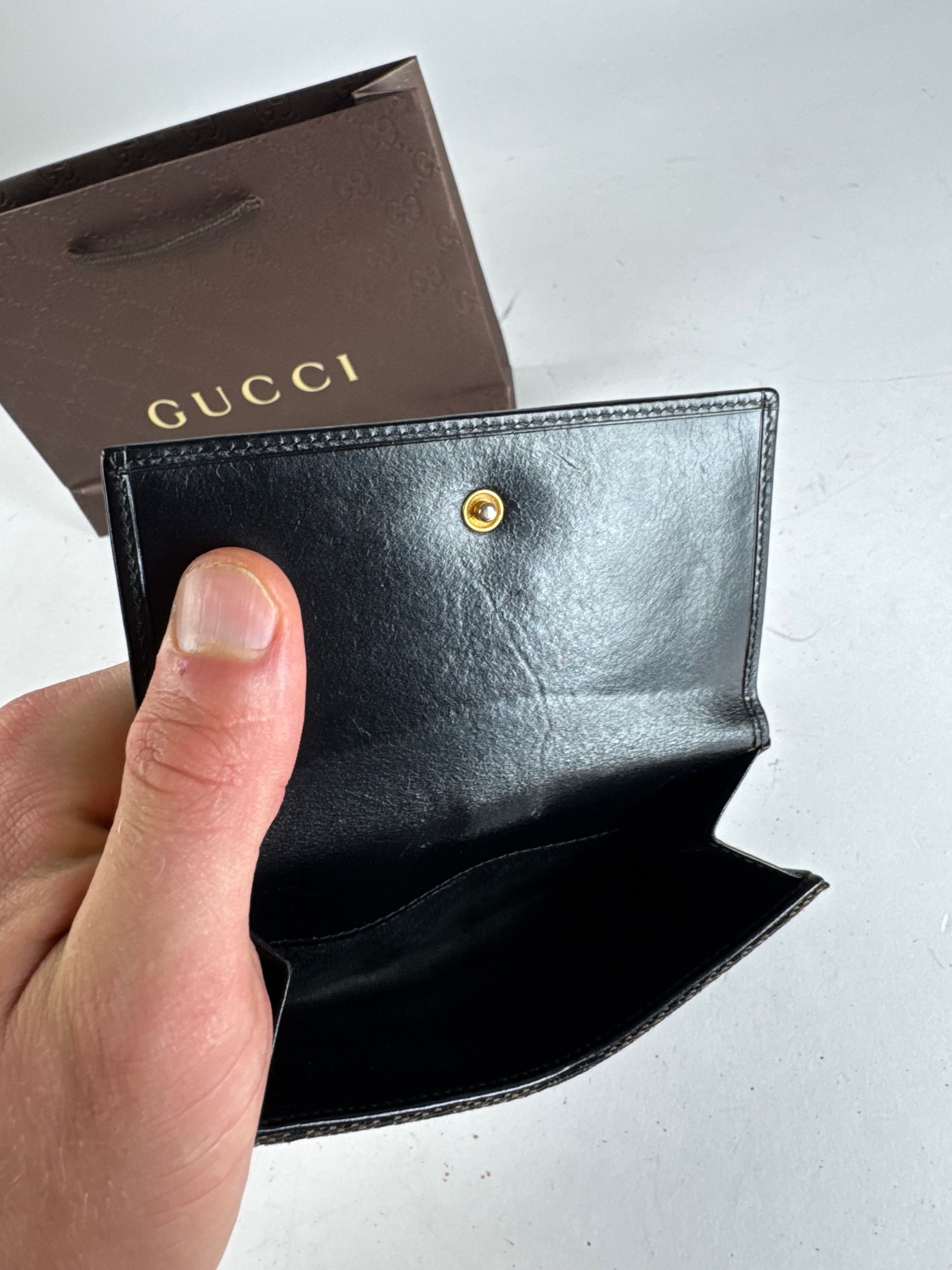 Gucci Vintage Jackie Monogram Wallet black brown Size ONE SIZE - 8 Thumbnail