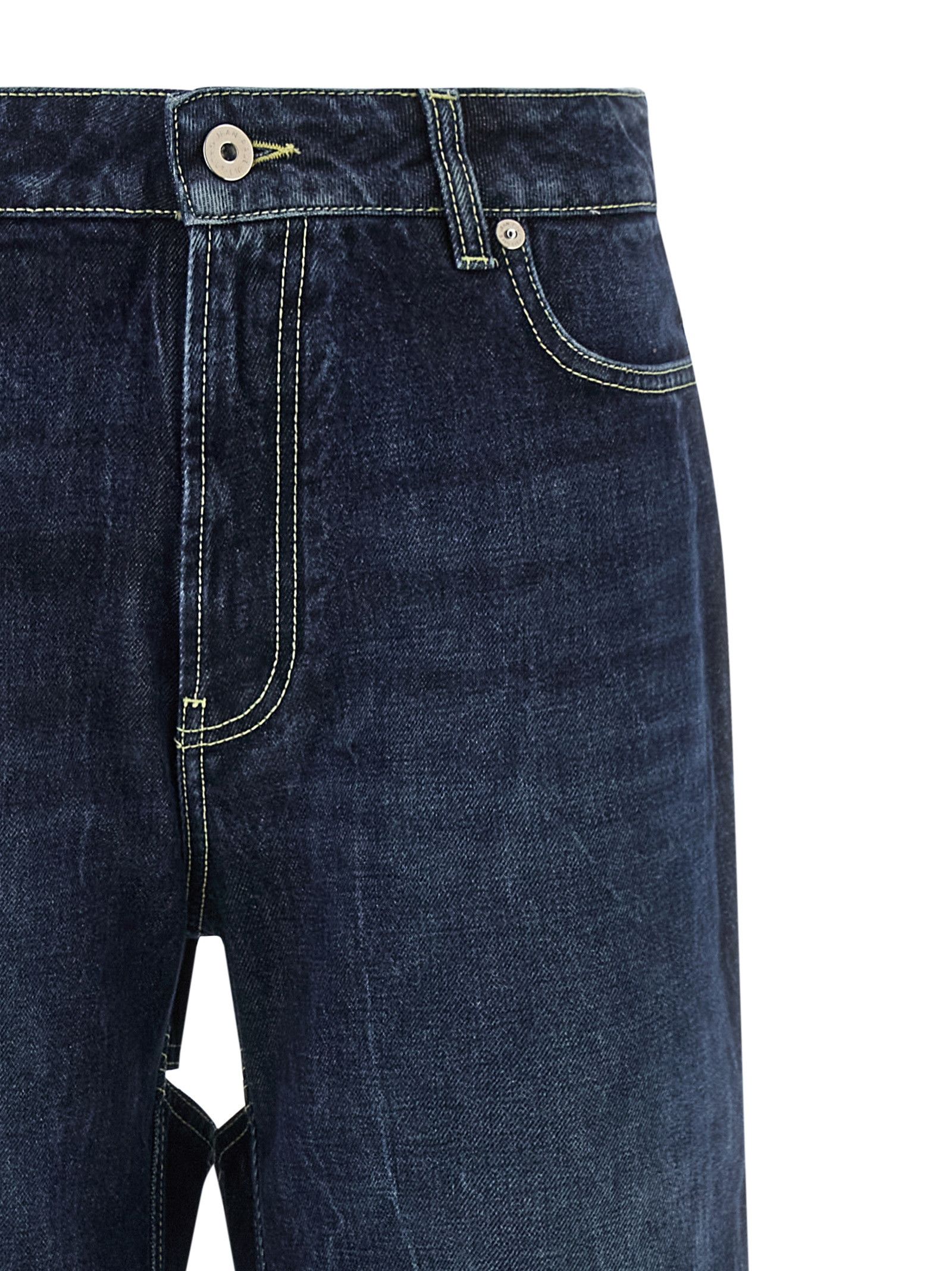 Jean Paul Gaultier 'The Blue Cut-Out' jeans Size 26" / US 2 / IT 38 - 3 Thumbnail