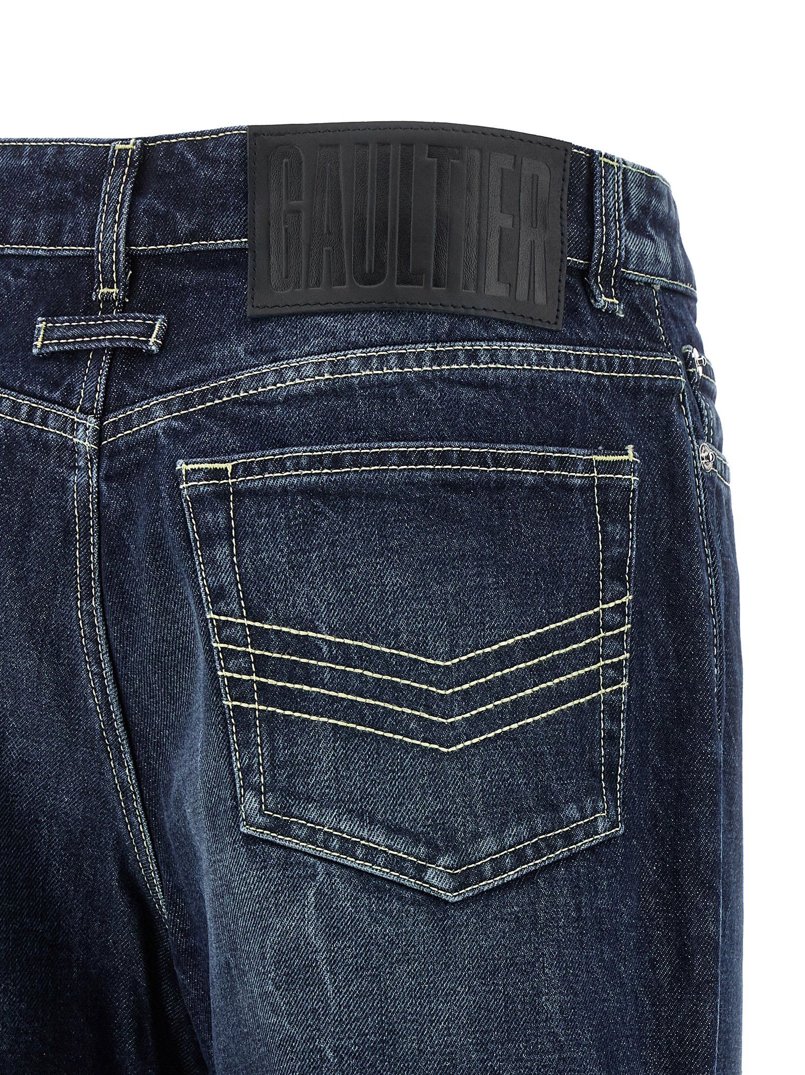Jean Paul Gaultier 'The Blue Cut-Out' jeans Size 26" / US 2 / IT 38 - 4 Thumbnail