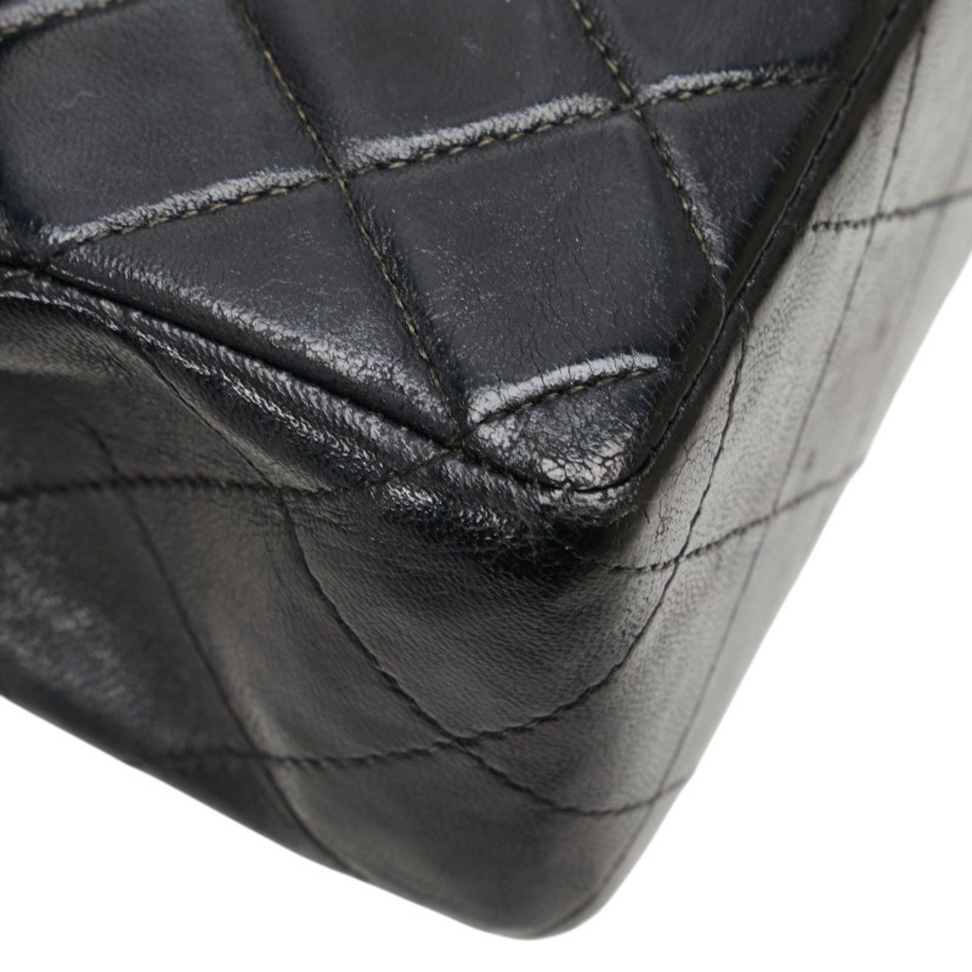 Chanel CHANEL Mini Matelasse Coco Mark Chain Shoulder Bag in Black Lambskin for Women Size ONE SIZE - 4 Thumbnail