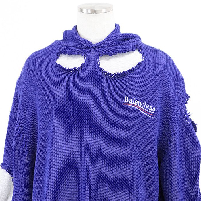 Balenciaga Balenciaga Balenciaga UNIFIT Cotton Hoodie Cotton Sweatshirts & Hoodies DUTY FREE for USA Size ONE SIZE - 2 Thumbnail