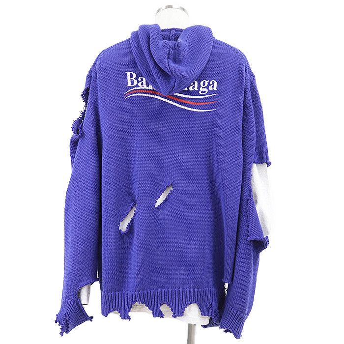 Balenciaga Balenciaga Balenciaga UNIFIT Cotton Hoodie Cotton Sweatshirts & Hoodies DUTY FREE for USA Size ONE SIZE - 4 Thumbnail