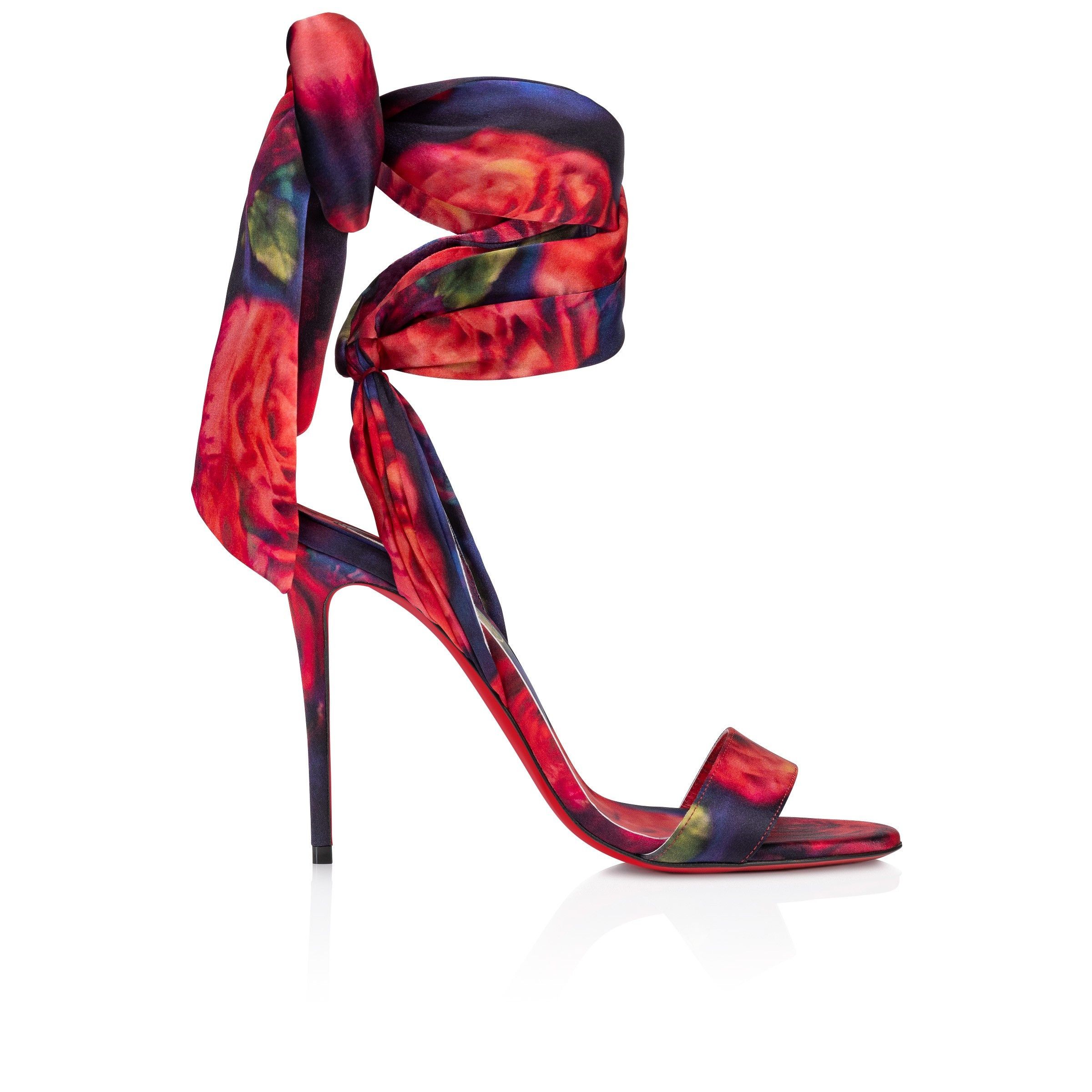 Christian Louboutin sandale du desert 100mm satin roses Size US 6.5 / IT 36.5 - 3 Thumbnail