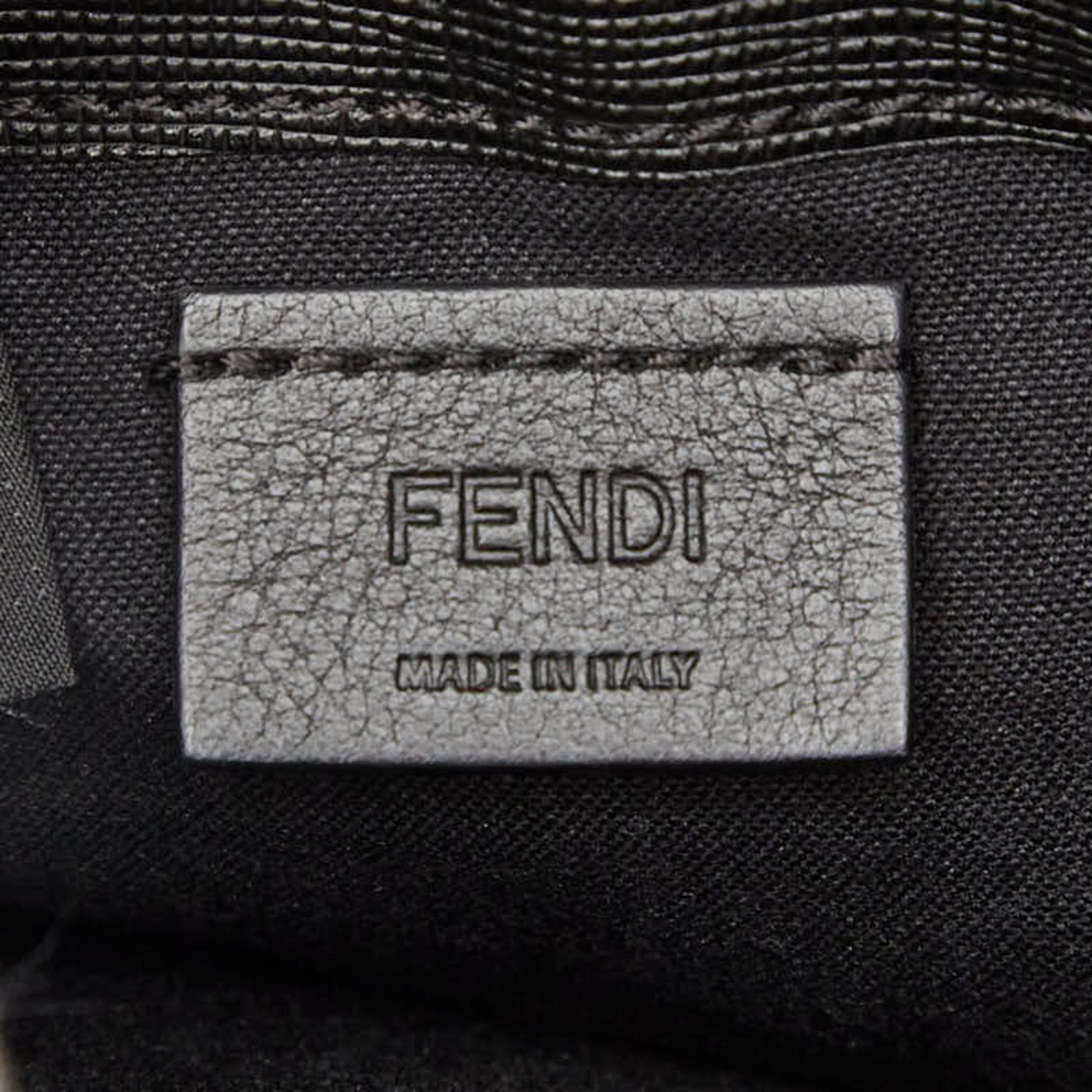 Fendi FENDI Carlito Studded Chain Shoulder Bag/Wallet Bag 8M0346 Black Leather Women's Size ONE SIZE - 11 Thumbnail