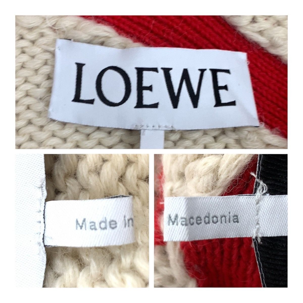 Loewe Loewe Loewe Wool Embroidered Knit Poncho Others Shawl DUTY FREE for USA Size ONE SIZE - 10 Thumbnail