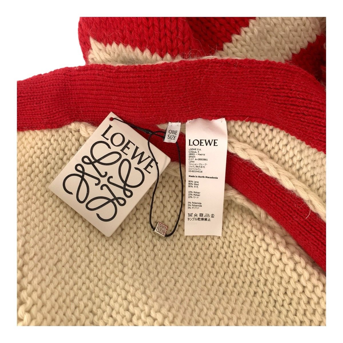 Loewe Loewe Loewe Wool Embroidered Knit Poncho Others Shawl DUTY FREE for USA Size ONE SIZE - 9 Thumbnail