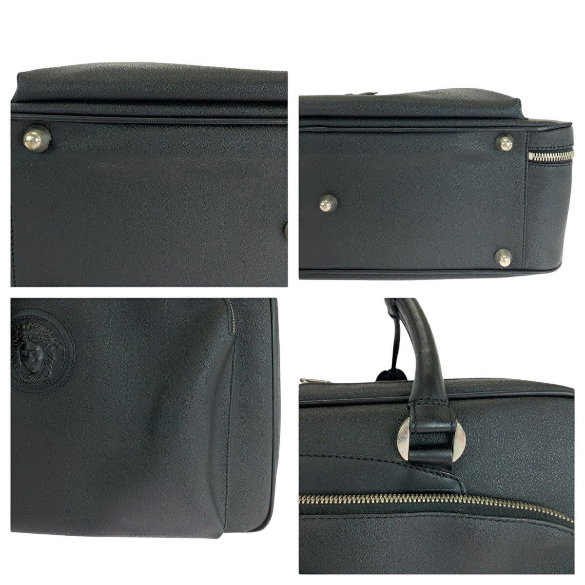 Versace Versace Gianni Versace Medusa Leather 2way Boston Bag Leather Travel Bag DUTY FREE for USA Size ONE SIZE - 5 Thumbnail