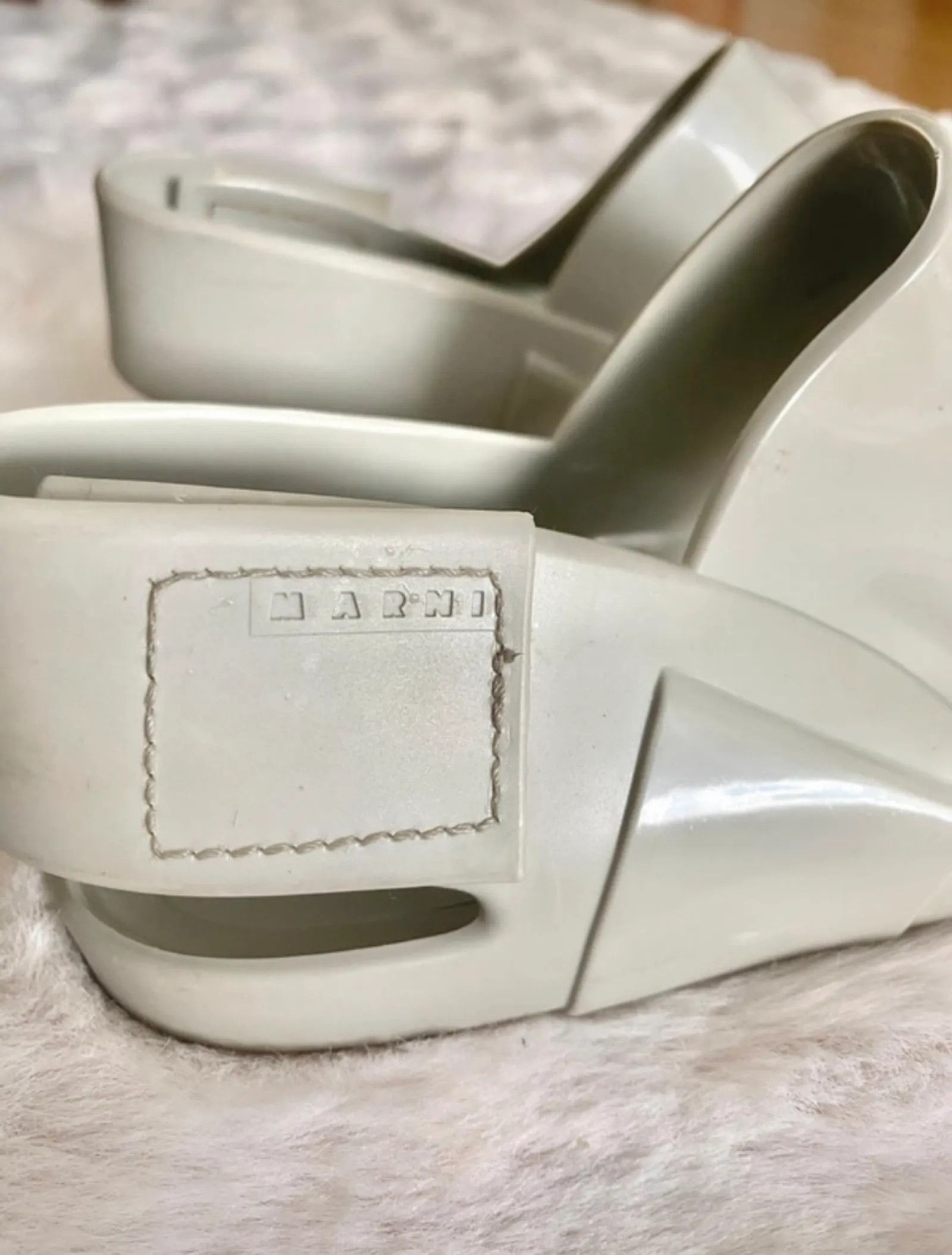 Marni Marni Rubber Jelly Slingback Flat Sandals Size US 9 / IT 39 - 2 Thumbnail