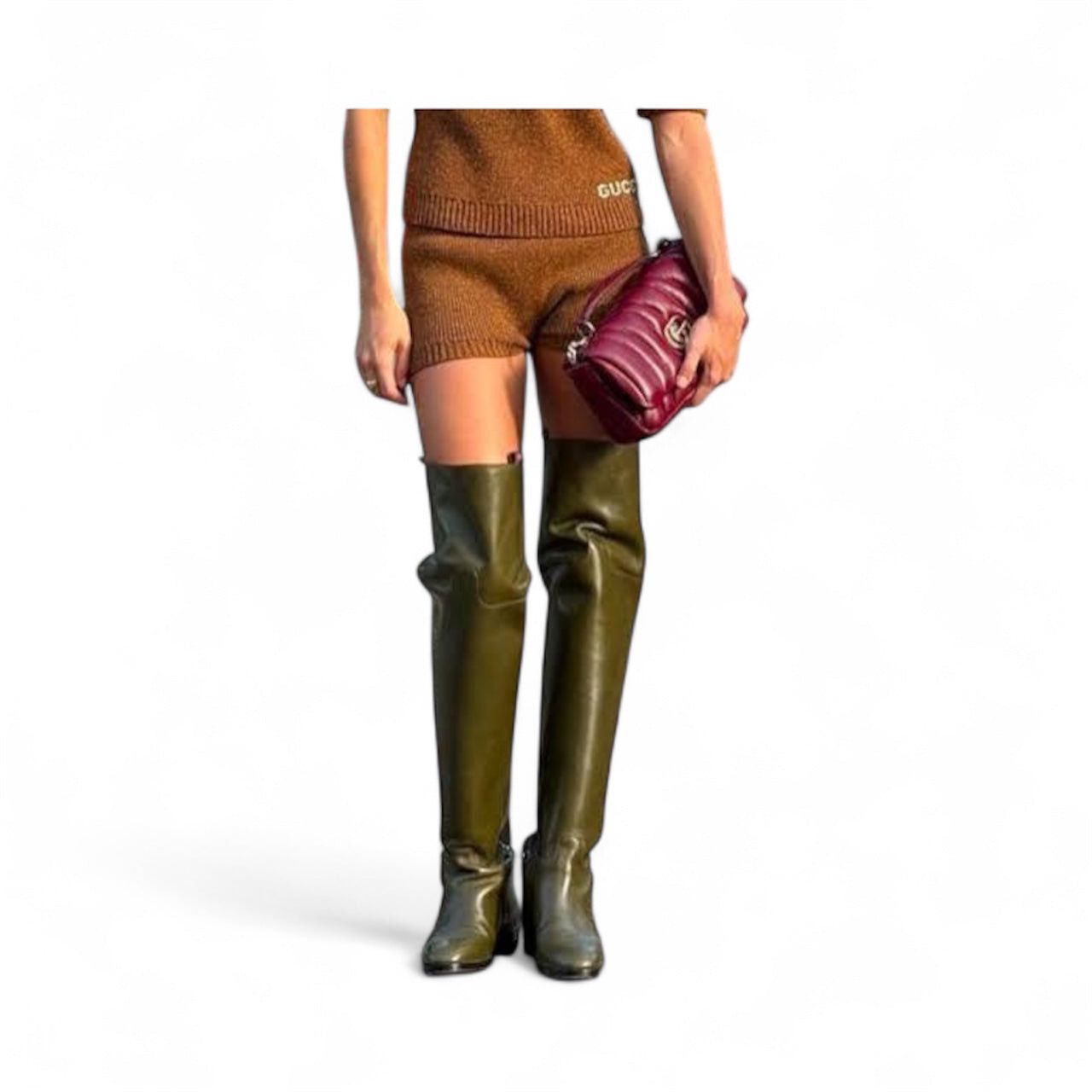 Balenciaga Gucci Slim Horsebit Knee High Boots SIZE 35.5 Size ONE SIZE - 2 Thumbnail