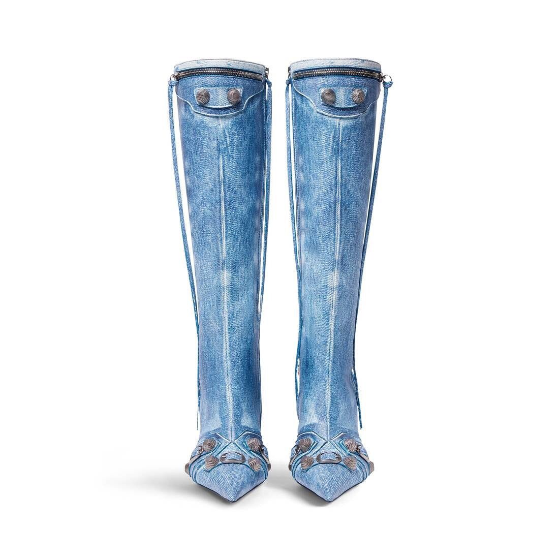 Balenciaga Balenciaga Cagole Denim 90mm Boots SIZE 36 Size ONE SIZE - 3 Thumbnail