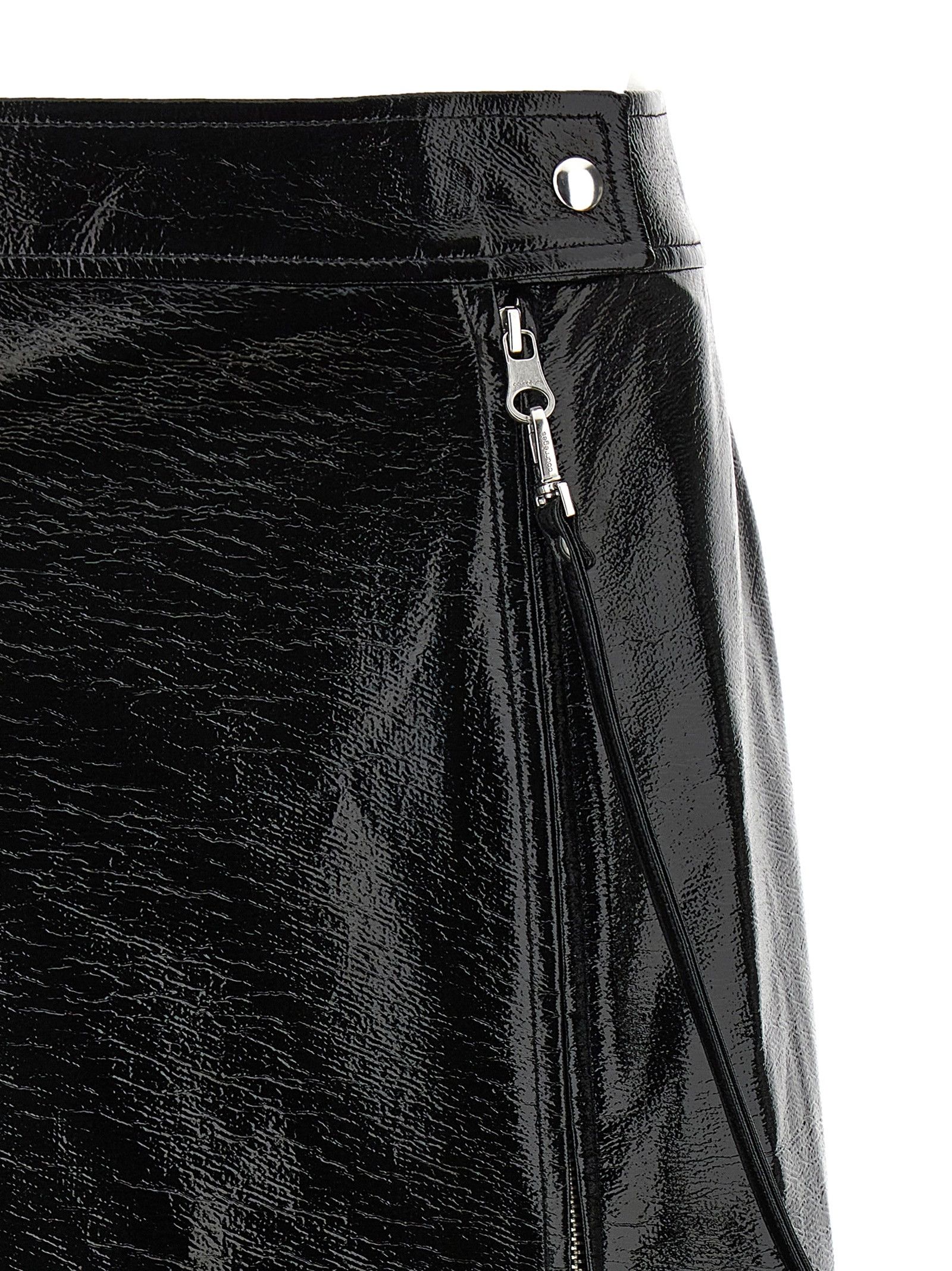 Courreges 'Zipped Vinyl' skirt Size 34" / US 12 / IT 48 - 3 Thumbnail