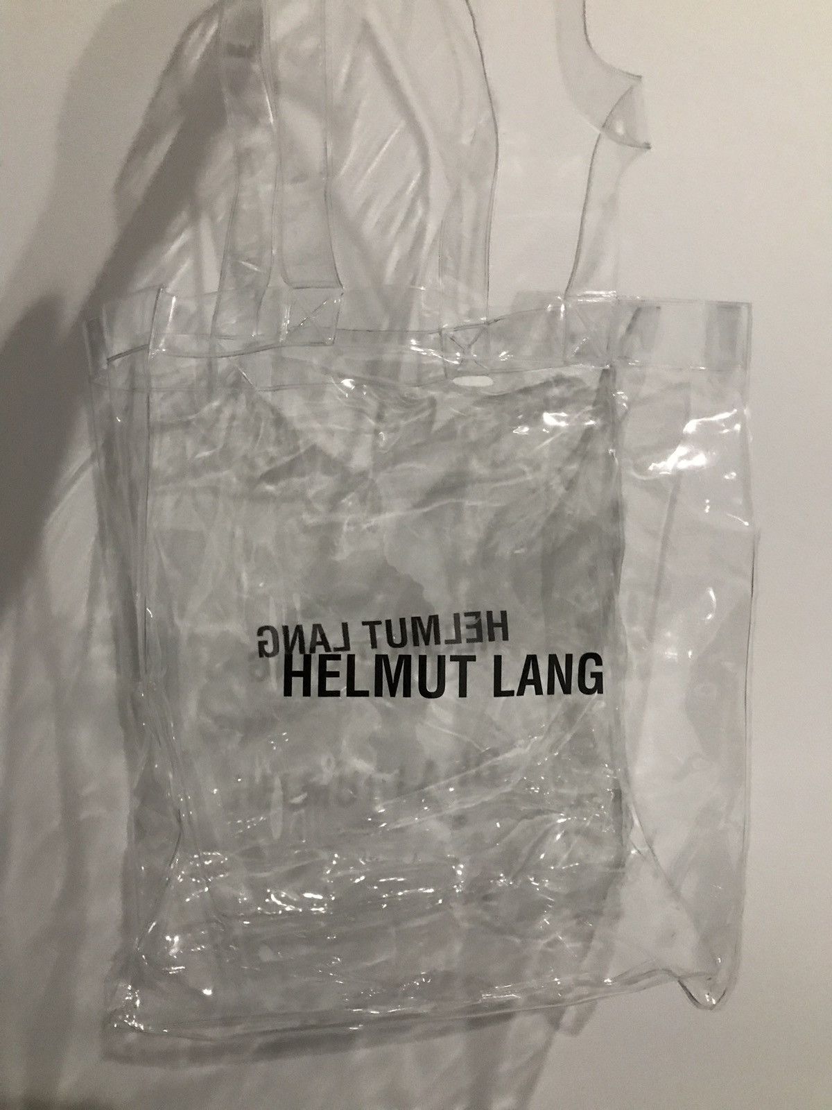 Helmut lang store clear tote