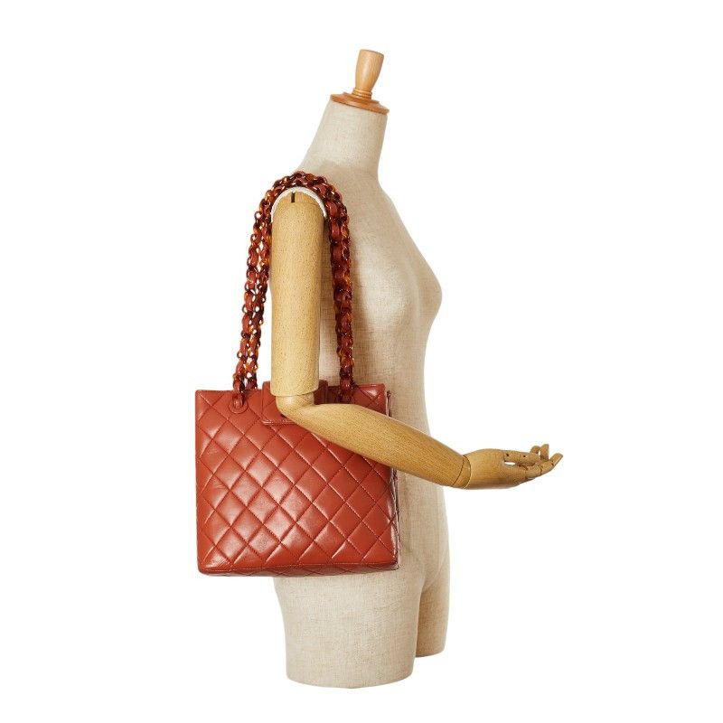 Chanel Chanel Coco Mark Matelasse Lambskin Shoulder Bag Leather Shoulder Bag DUTY FREE for USA