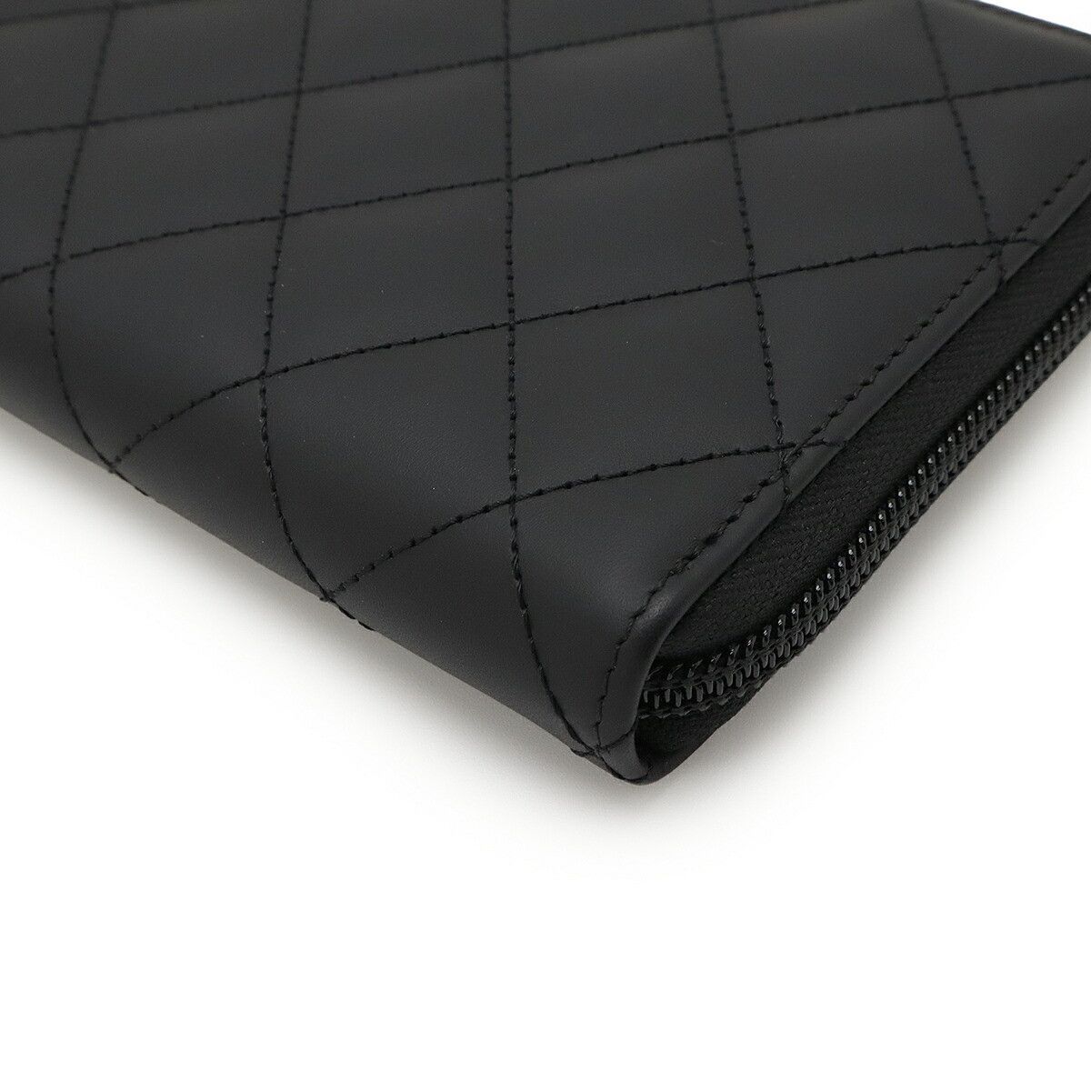 Chanel Chanel Chanel Cambon Line Soft Calf Long Wallet Leather Long Wallet A50078 DUTY FREE for USA Size ONE SIZE - 3 Thumbnail