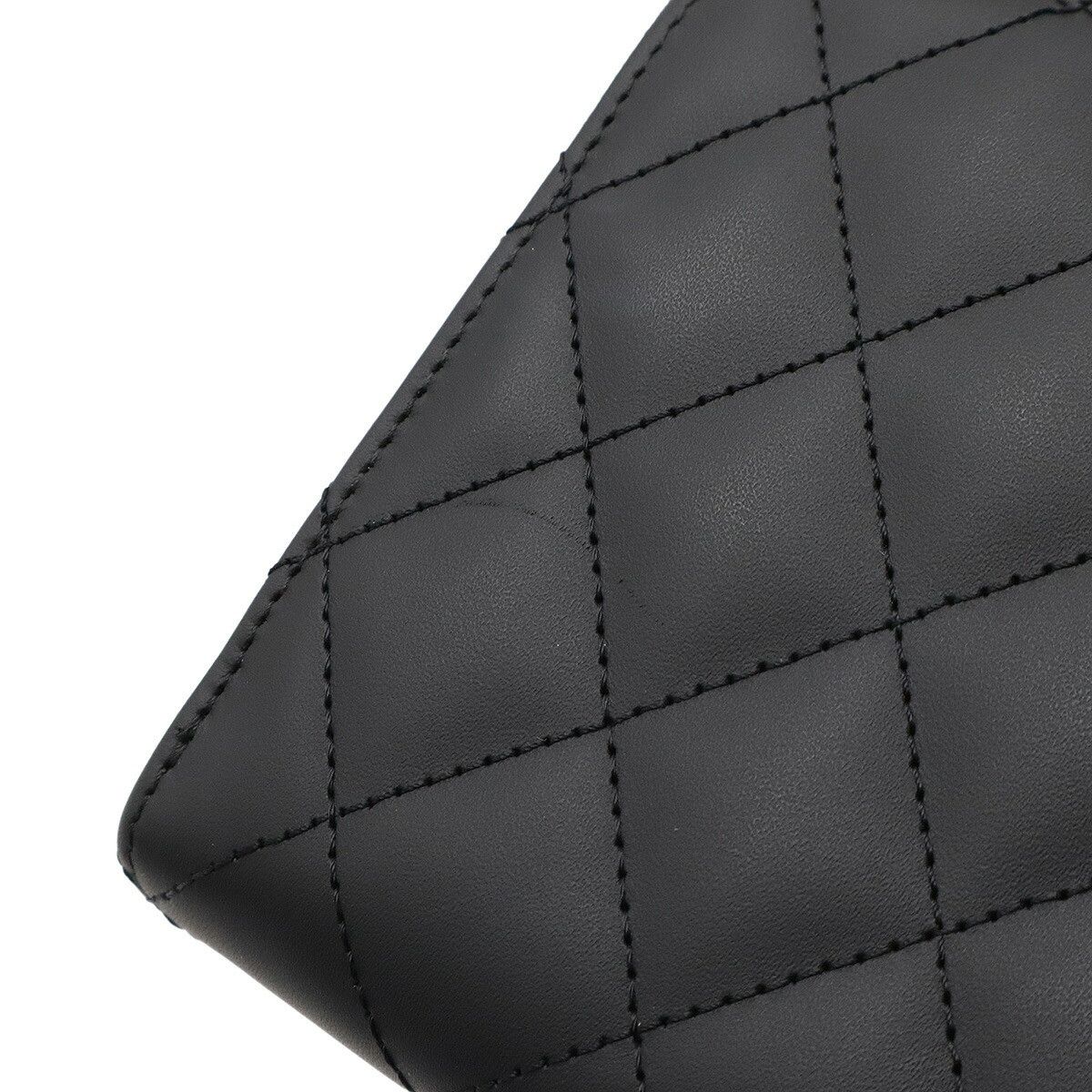 Chanel Chanel Chanel Cambon Line Soft Calf Long Wallet Leather Long Wallet A50078 DUTY FREE for USA Size ONE SIZE - 4 Thumbnail