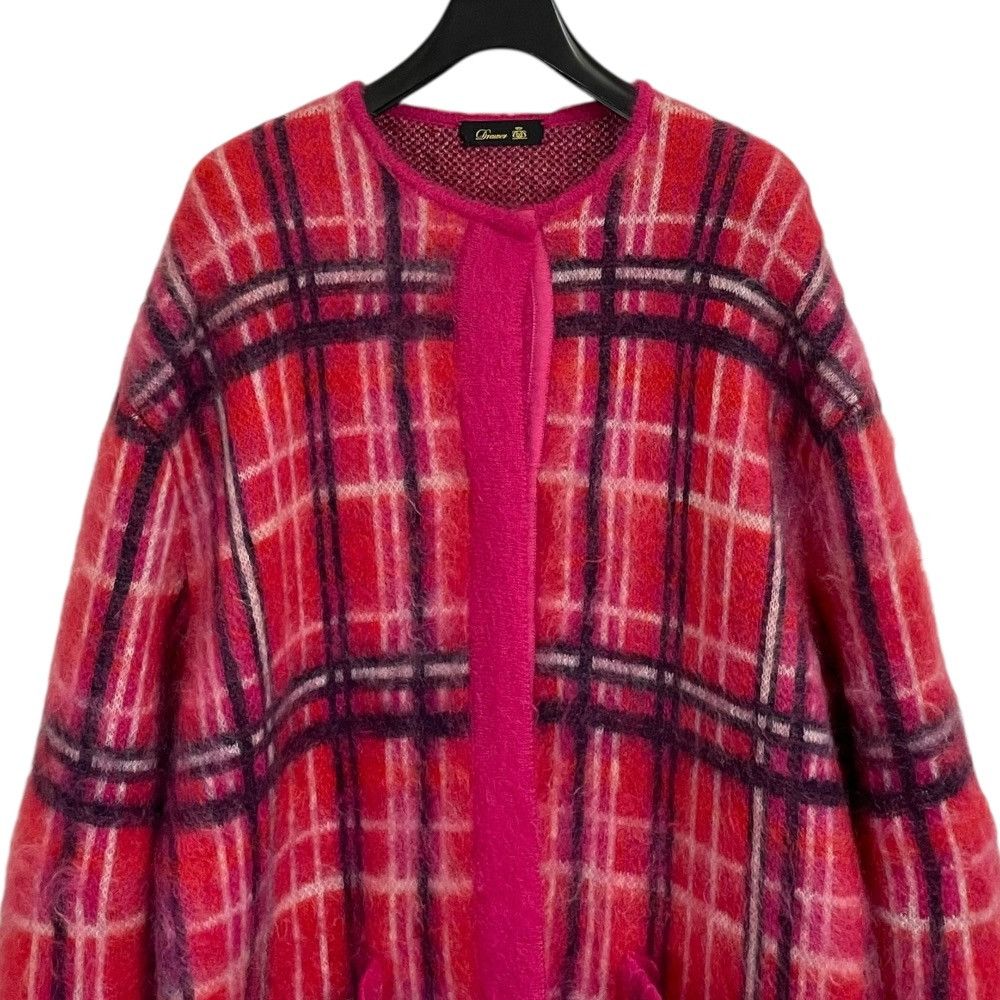 Other Other Drawer Mohair Check Knit Long Cardigan Others Outerwear DUTY FREE for USA Size ONE SIZE - 4 Thumbnail