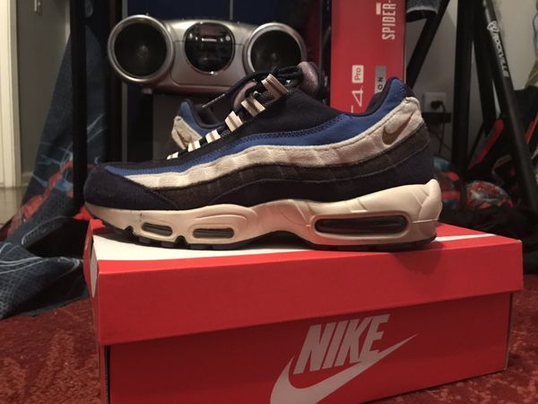 Air max 95 on sale blackened blue light cream