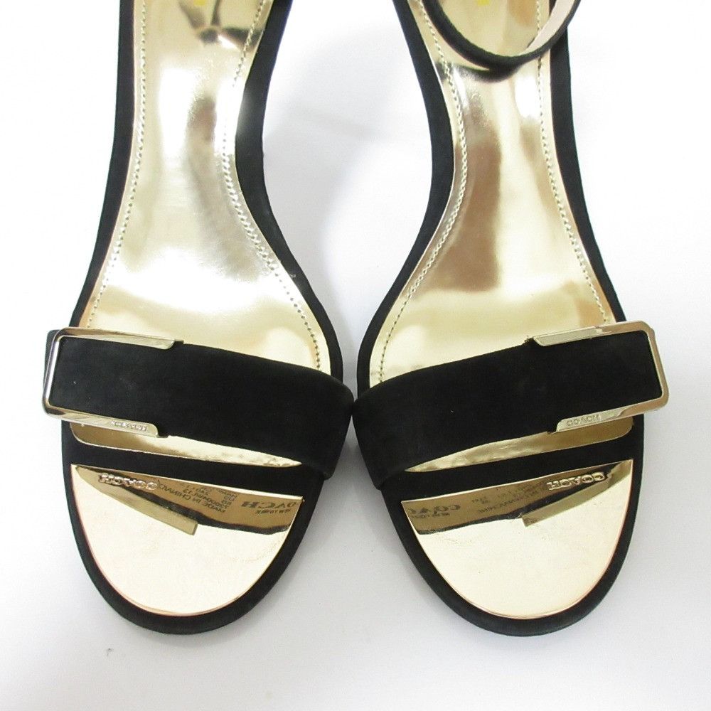 Coach Coach Coach HAMPTON ITL NUBUCK High Heel Sandals Suede Shoes DUTY FREE for USA Size ONE SIZE - 2 Thumbnail
