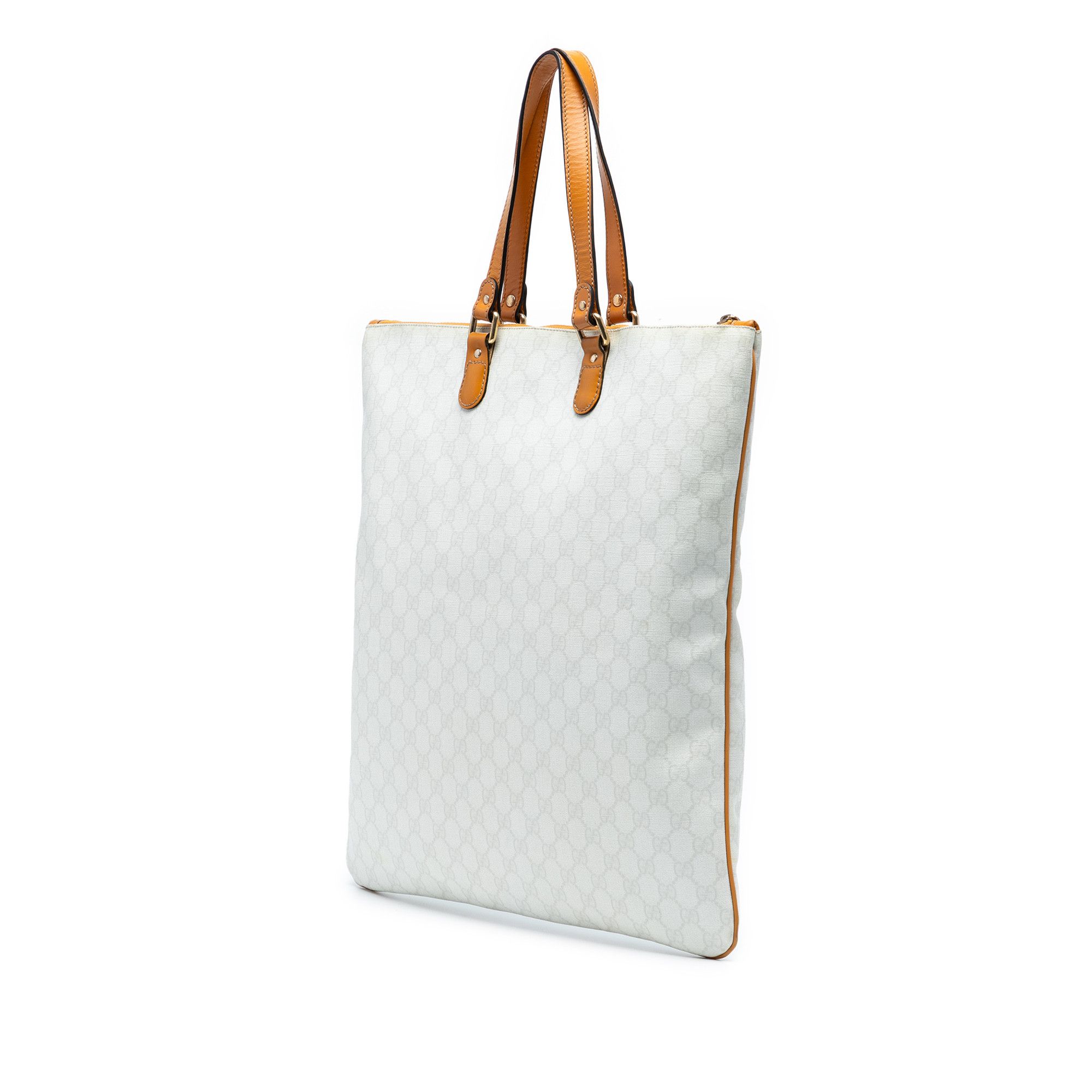 Gucci Gucci GG Supreme Heritage Logo Flat Zip Tote Size ONE SIZE - 2 Thumbnail
