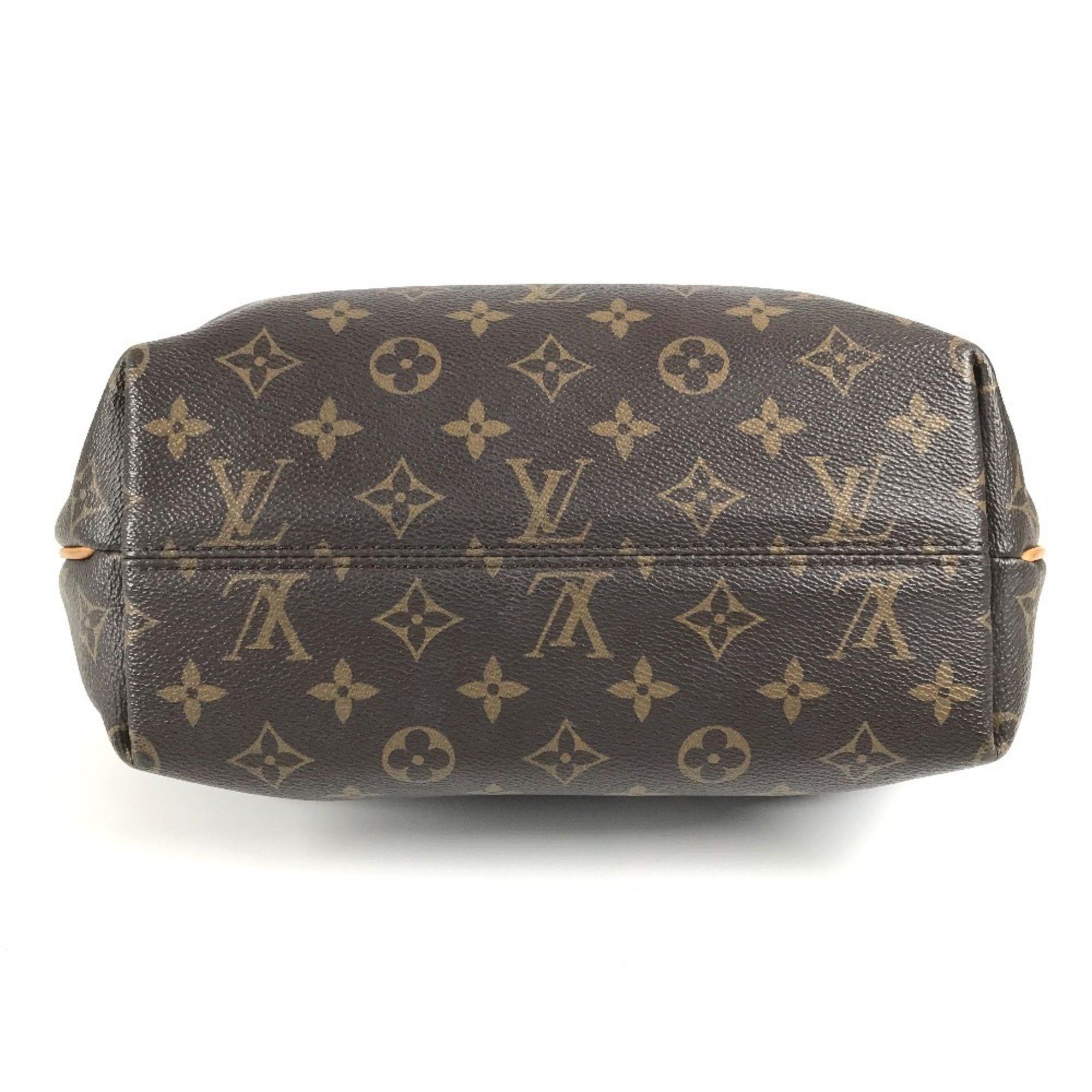 LOUIS VUITTON M48813 Monogram Turen PM Tote Bag, 2-Way Shoulder Handbag, Canvas, Unisex, Brown