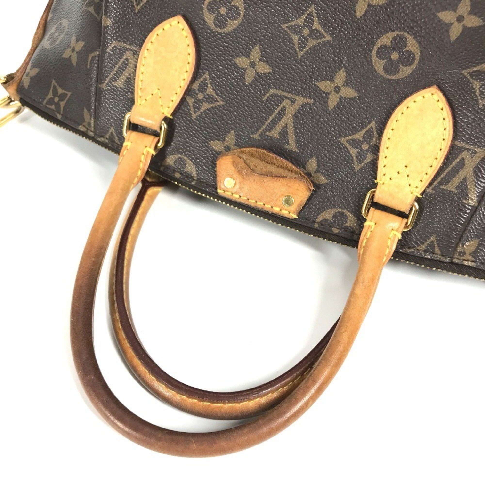 LOUIS VUITTON M48813 Monogram Turen PM Tote Bag, 2-Way Shoulder Handbag, Canvas, Unisex, Brown