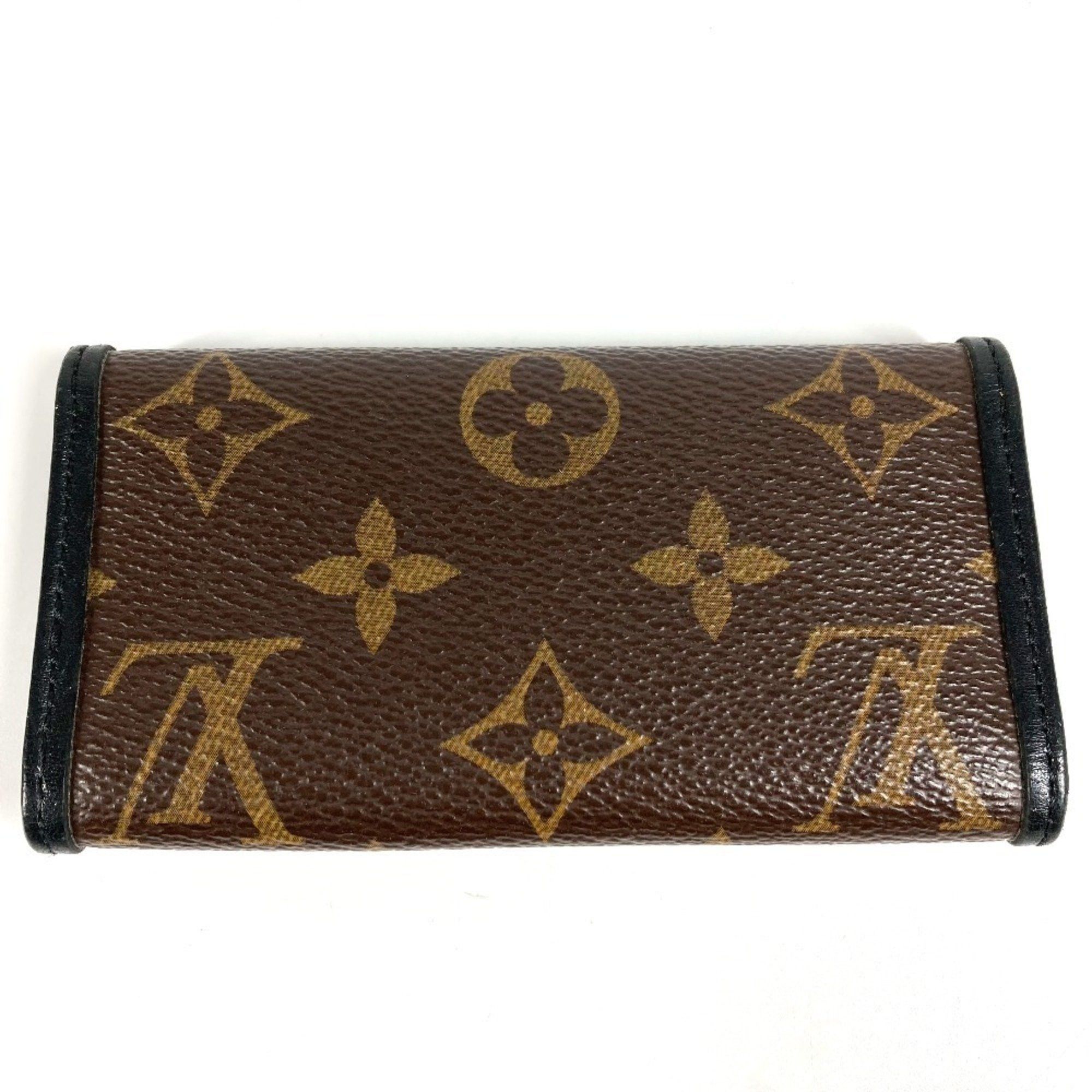 Louis Vuitton LOUIS VUITTON M60165 Monogram Macassar Multicle 6 Key Case, 6-Key, Canvas, Unisex, Brown Size ONE SIZE - 2 Thumbnail