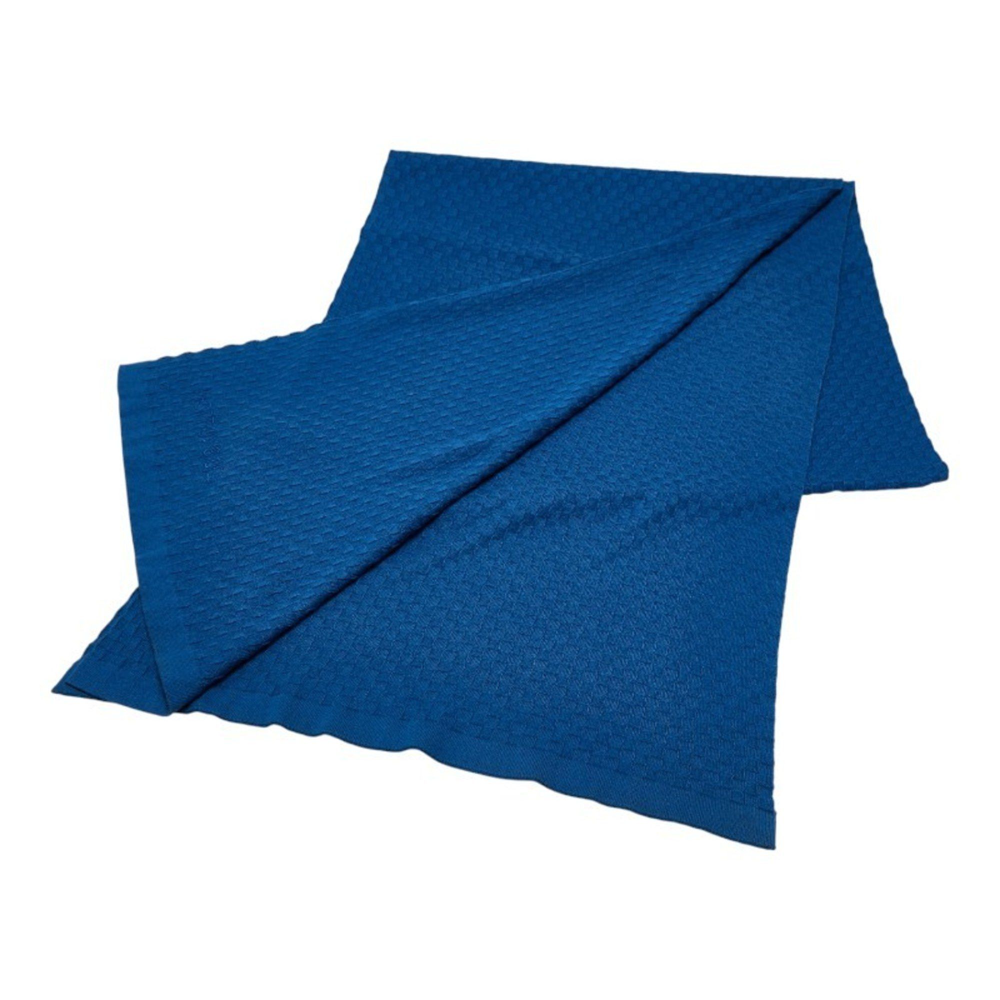 Louis Vuitton Louis Vuitton scarf, blue cotton and cashmere, women's. Size ONE SIZE - 2 Thumbnail