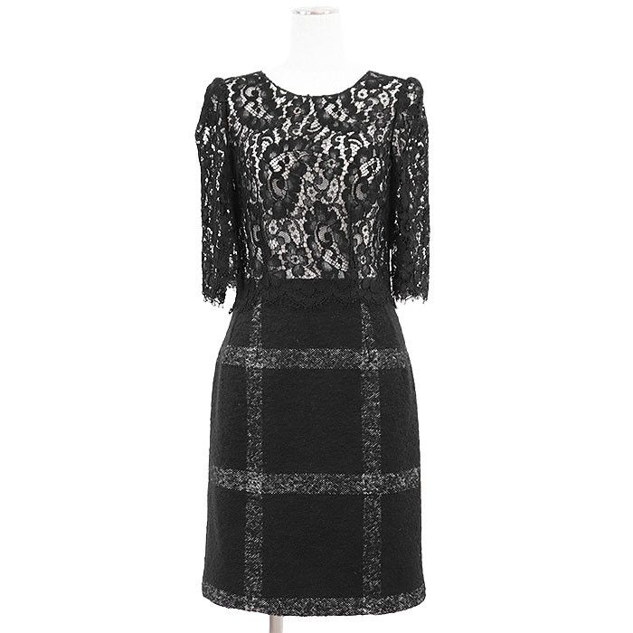 Dolce & Gabbana Dolce & Gabbana Dolce & Gabbana Lace Boucle Knit Dress Others Dresses DUTY FREE for USA Size ONE SIZE - 2 Thumbnail