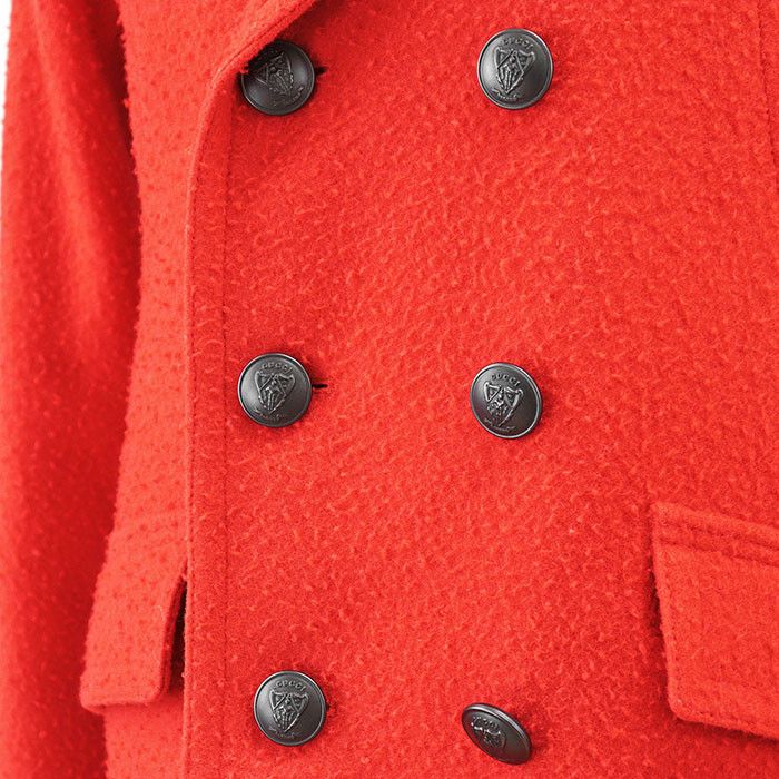 Gucci Gucci Gucci Wool Padded Coat Leather Outerwear DUTY FREE for USA Size ONE SIZE - 3 Thumbnail