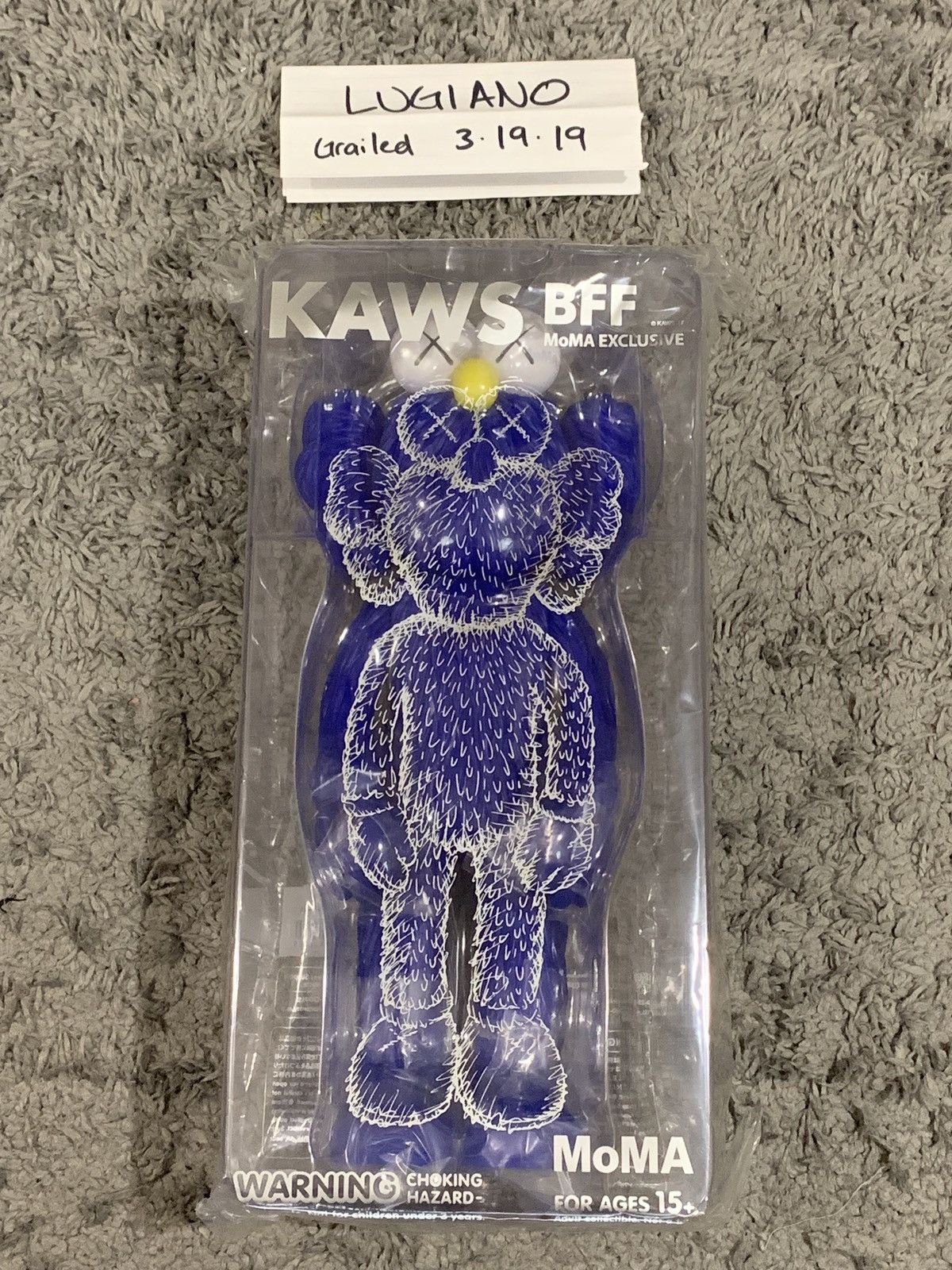 KAWS BFF MOMA EXCLUSIVE BLUE 新品 KAWS BFF Open Edition Vinyl