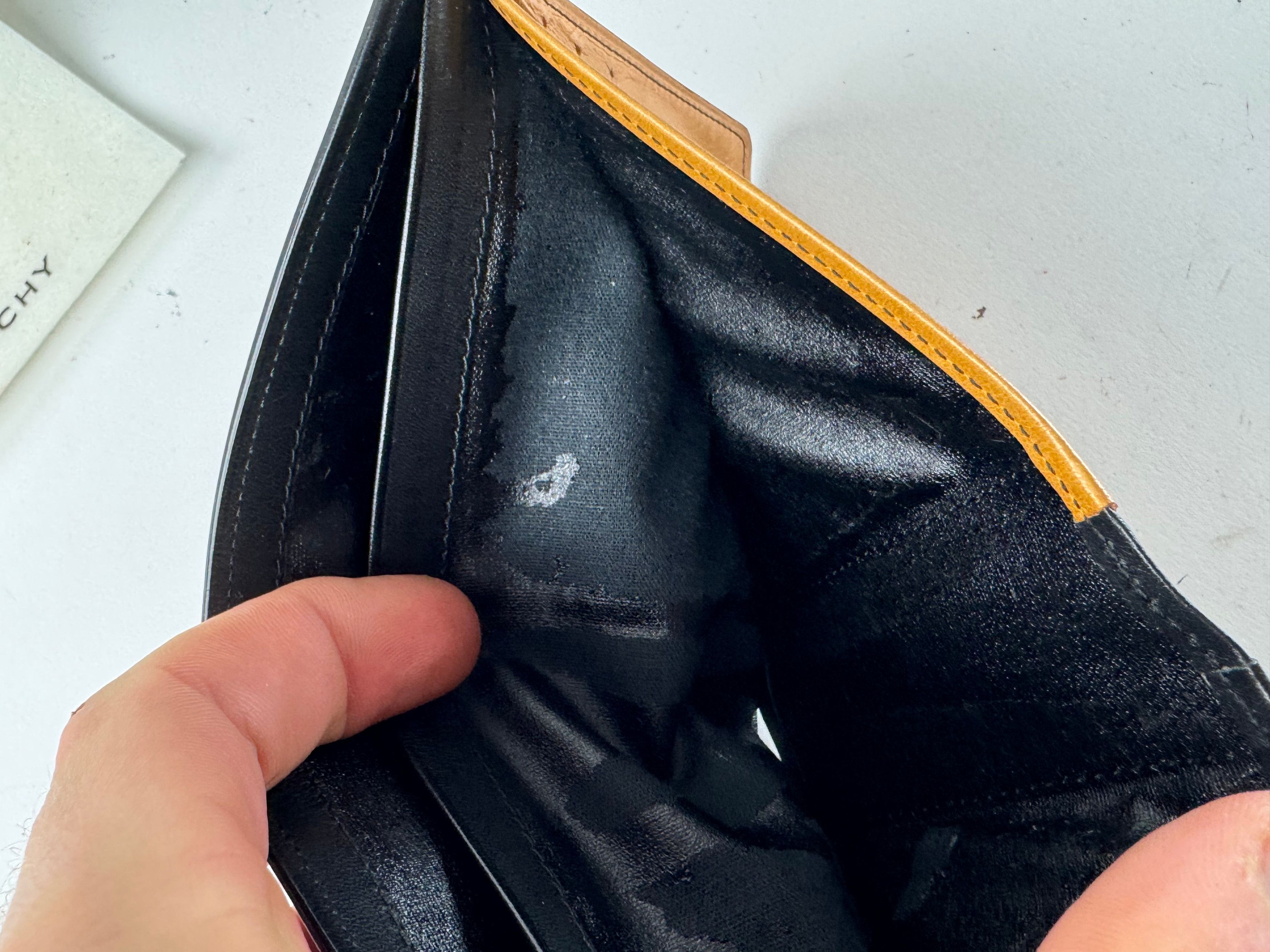 Givenchy Vintage Flapable Leather Card Holder / Wallet black Size ONE SIZE - 7 Thumbnail