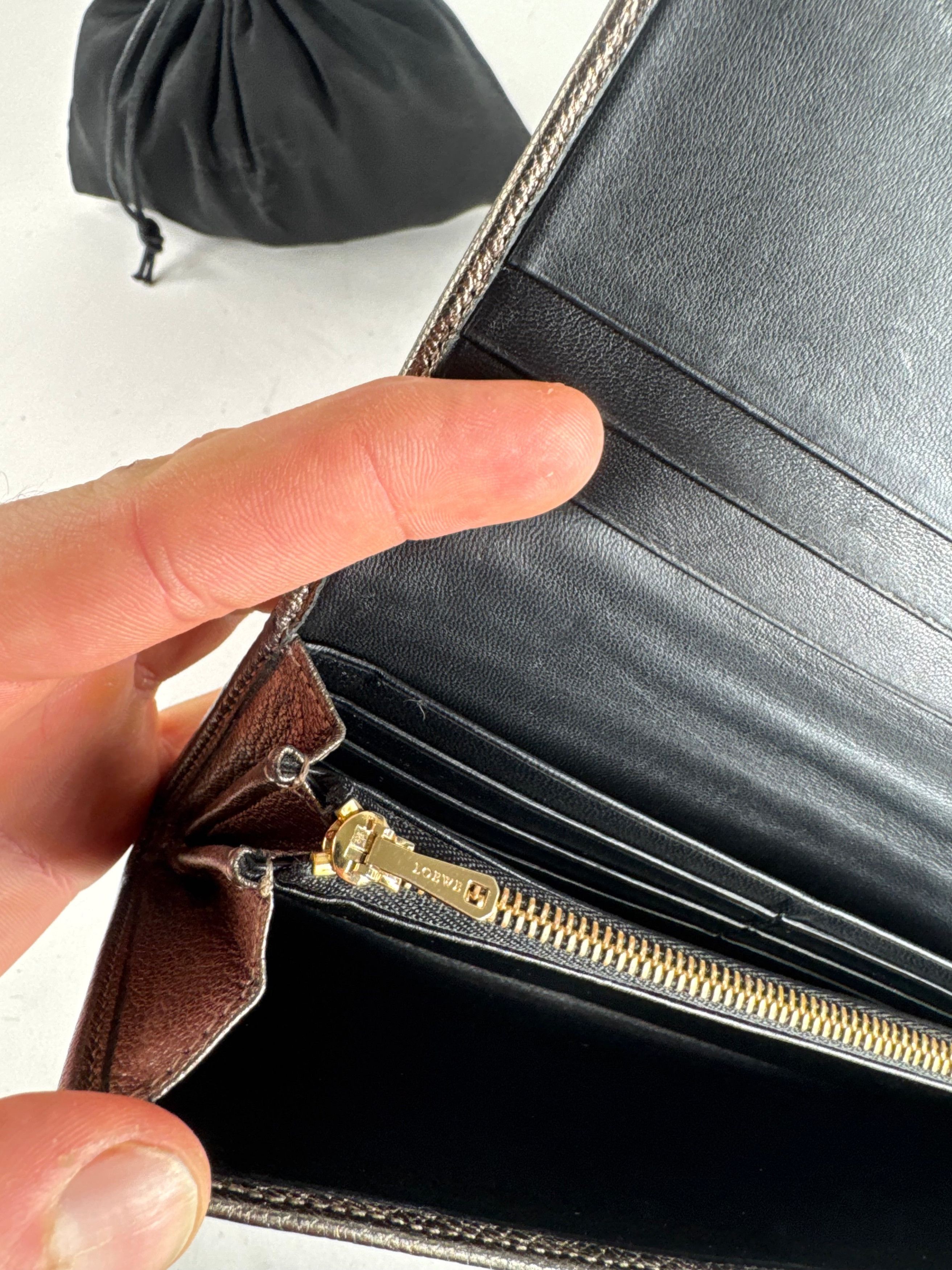 Loewe Vintage Madrid Leather Wallet Anthracite Size ONE SIZE - 10 Thumbnail