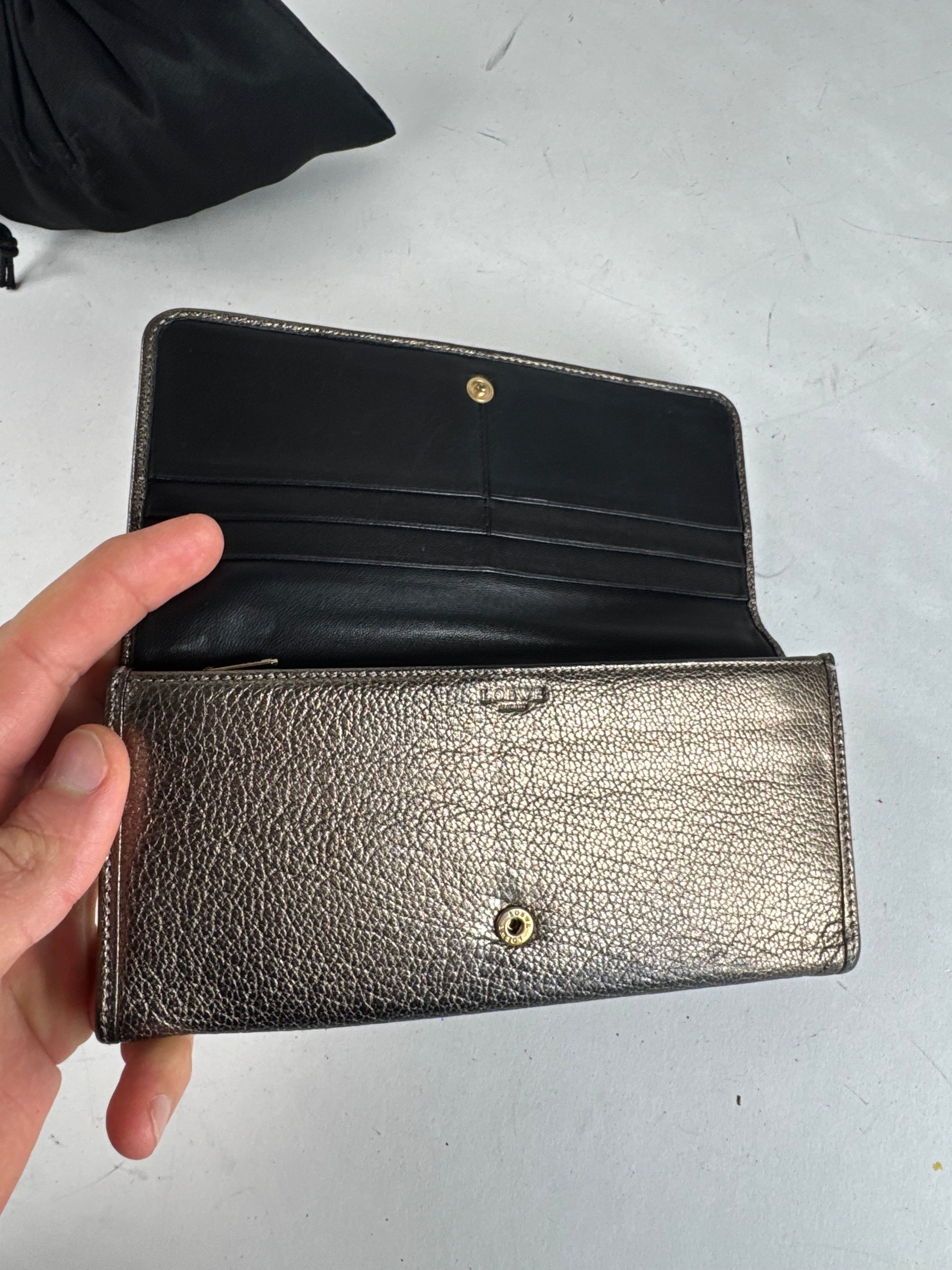 Loewe Vintage Madrid Leather Wallet Anthracite Size ONE SIZE - 9 Thumbnail