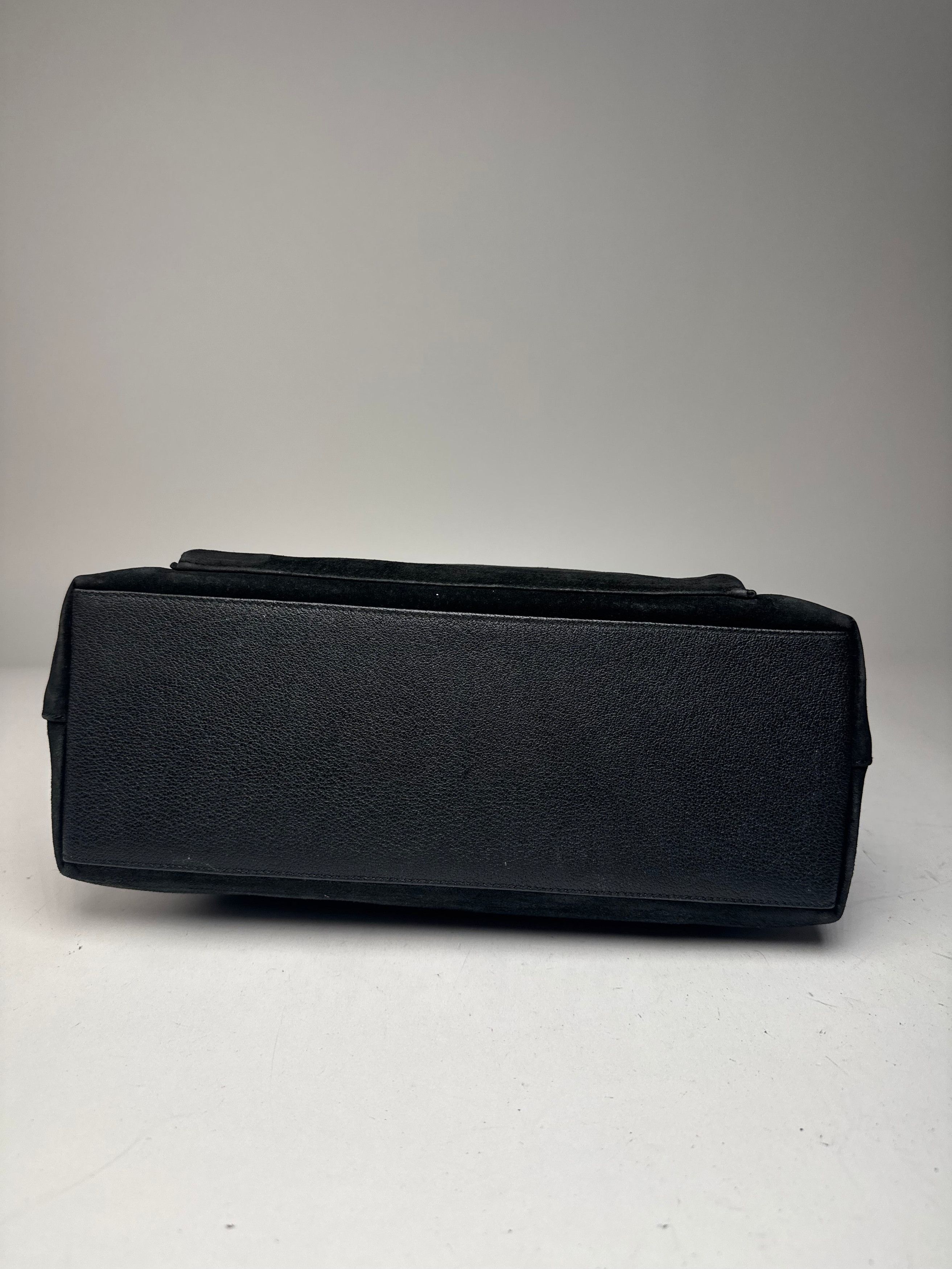 Gucci Vintage Bamboo Top Handle Suede Leather Bag black Size ONE SIZE - 13 Thumbnail