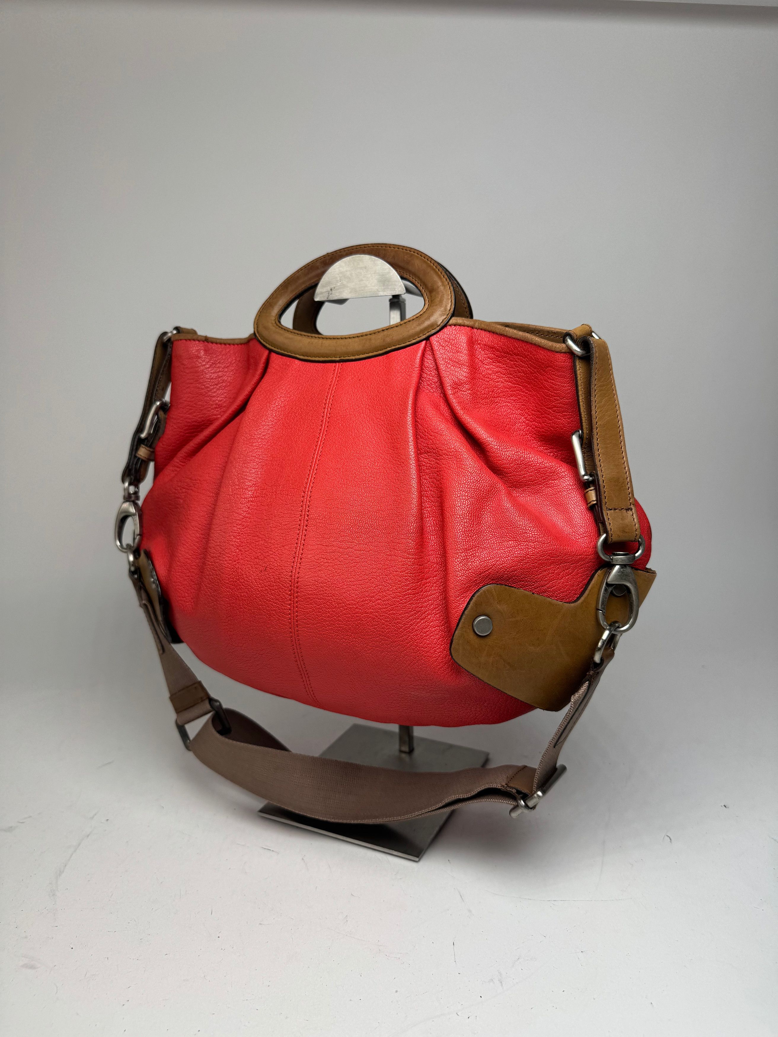 Marni Vintage 2Way Leather Bag Red Brown Size ONE SIZE - 7 Thumbnail