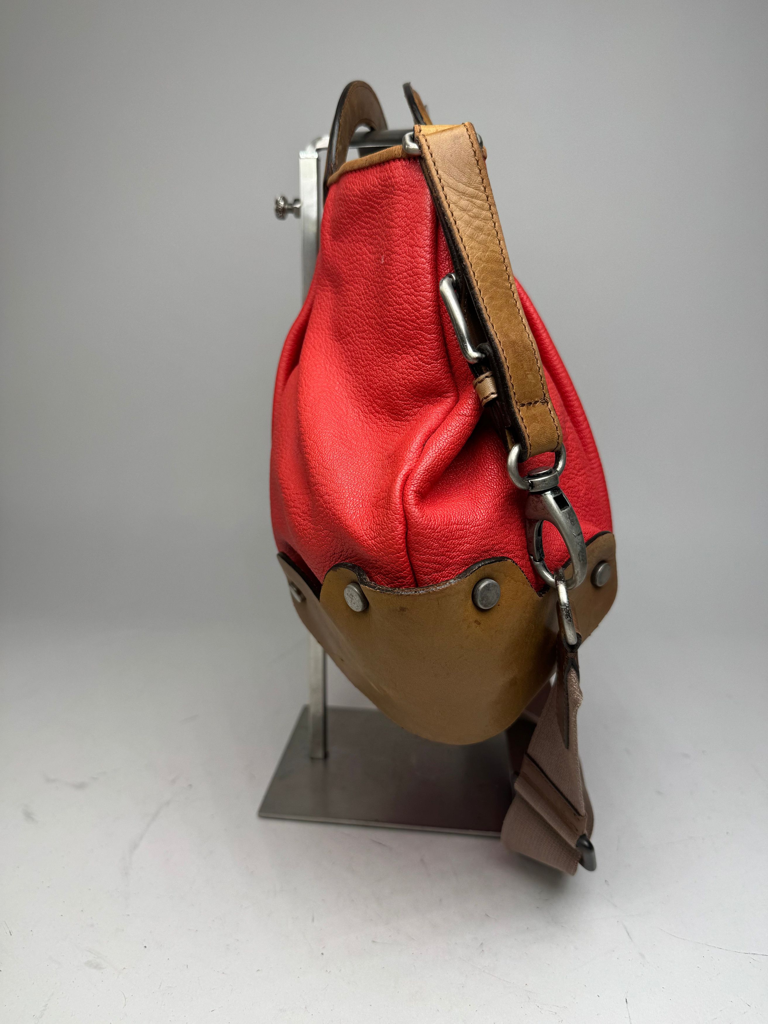 Marni Vintage 2Way Leather Bag Red Brown Size ONE SIZE - 6 Thumbnail